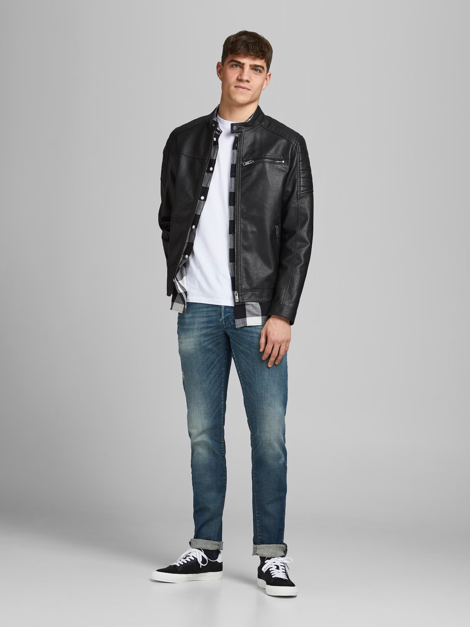 JACK & JONES Prehodna jakna črna - Pepit.si