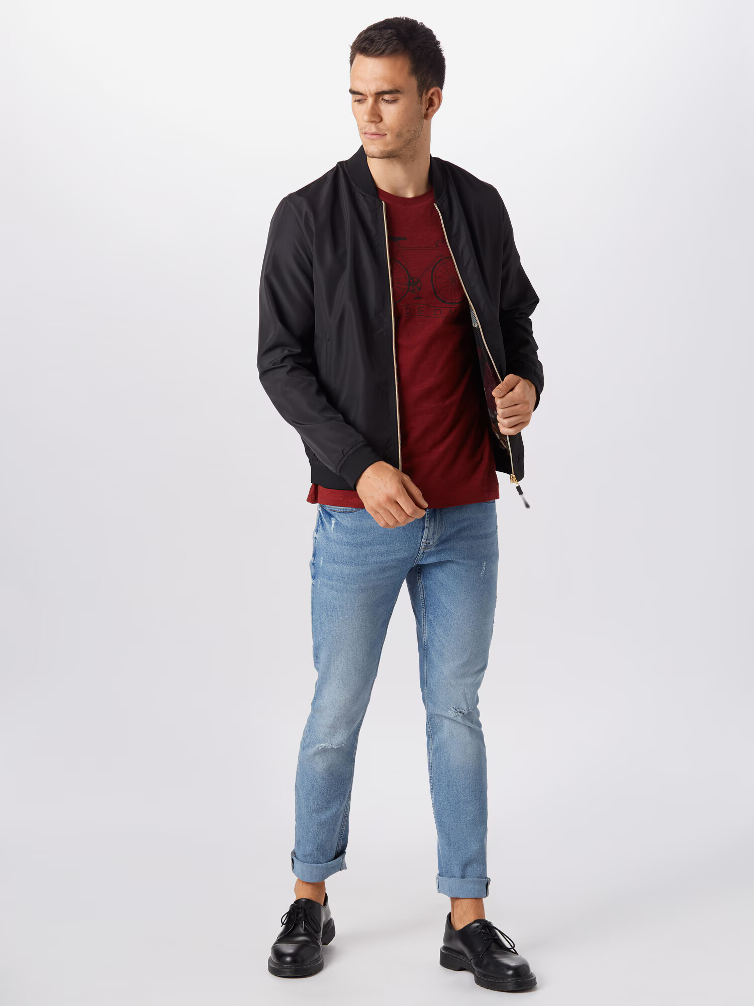 JACK & JONES Prehodna jakna črna - Pepit.si