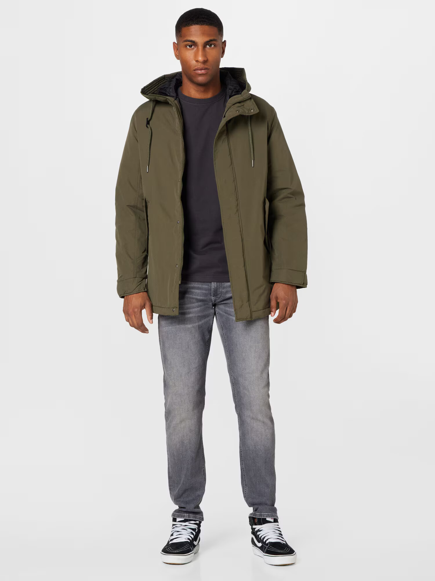 JACK & JONES Prehodna jakna 'DUCK' oliva - Pepit.si