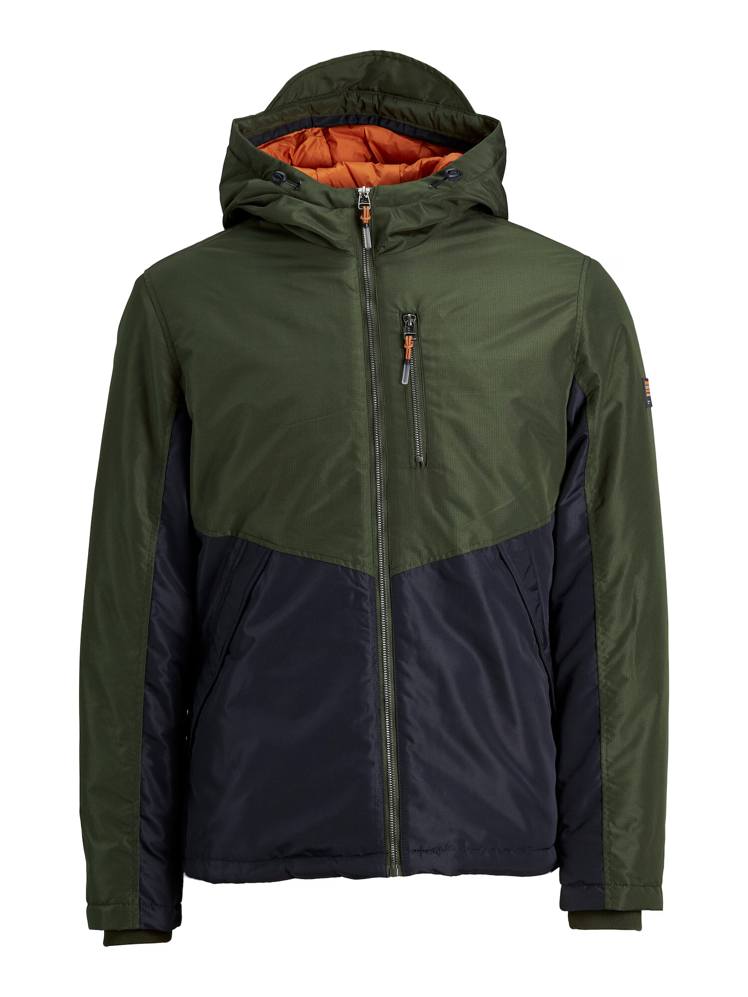 JACK & JONES Prehodna jakna 'Faster' temno modra / temno zelena - Pepit.si