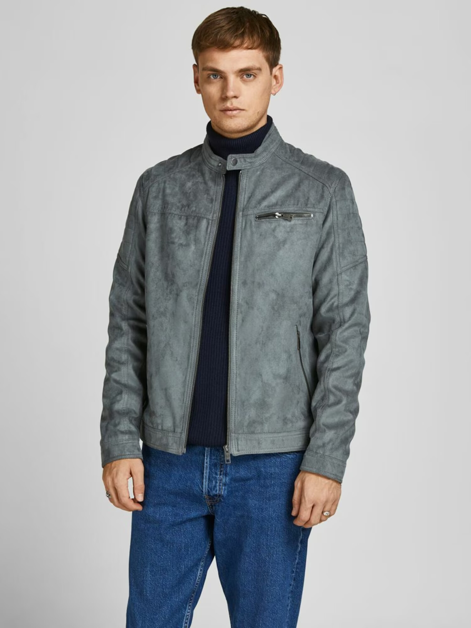 JACK & JONES Prehodna jakna grafit - Pepit.si