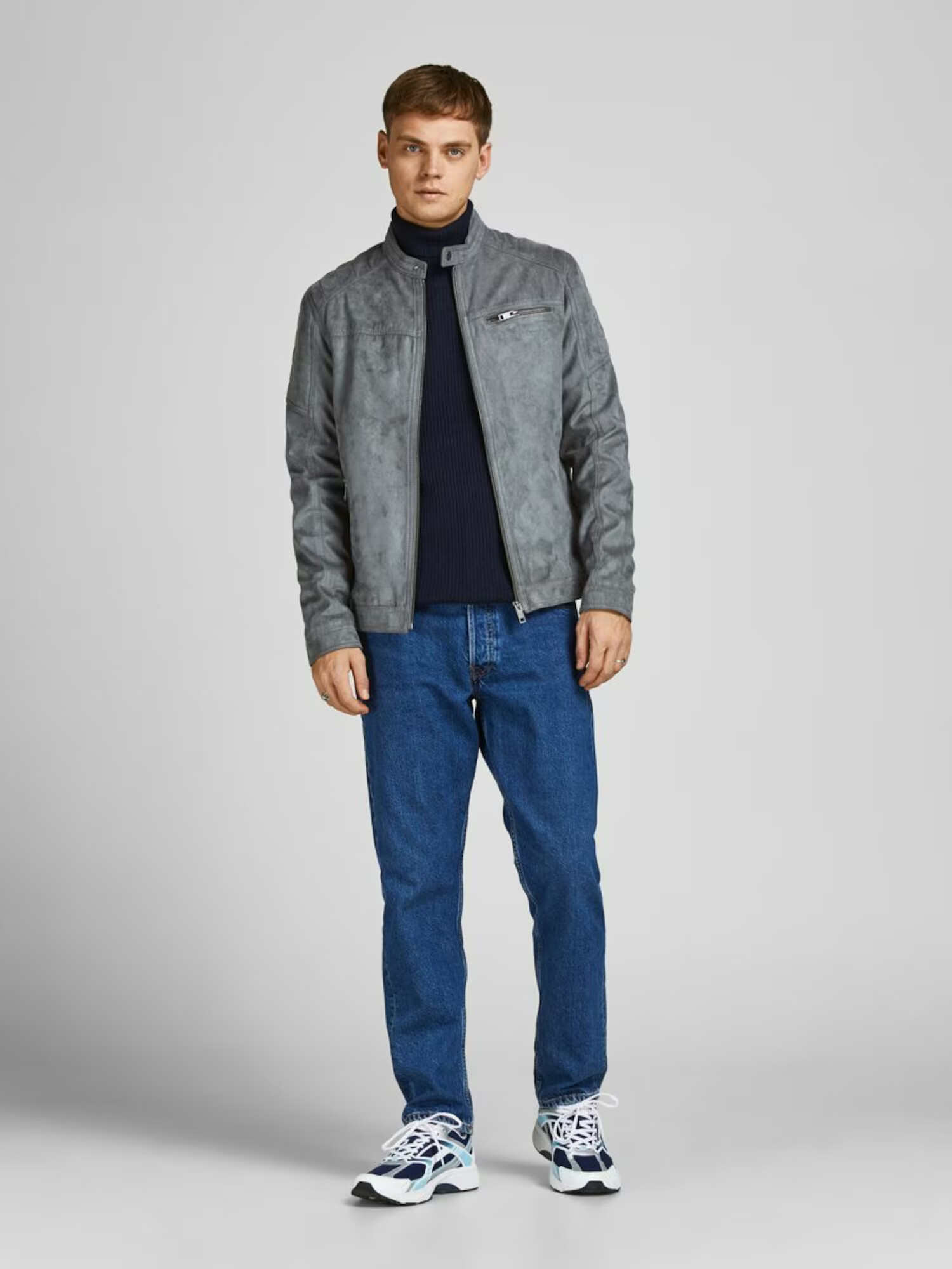 JACK & JONES Prehodna jakna grafit - Pepit.si