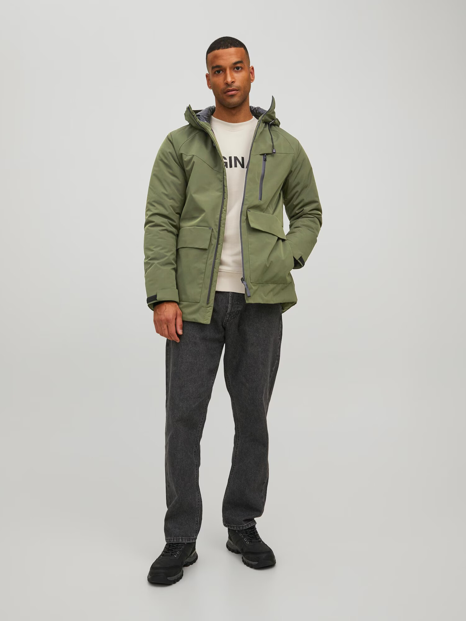 JACK & JONES Prehodna jakna 'KAISER' temno zelena - Pepit.si