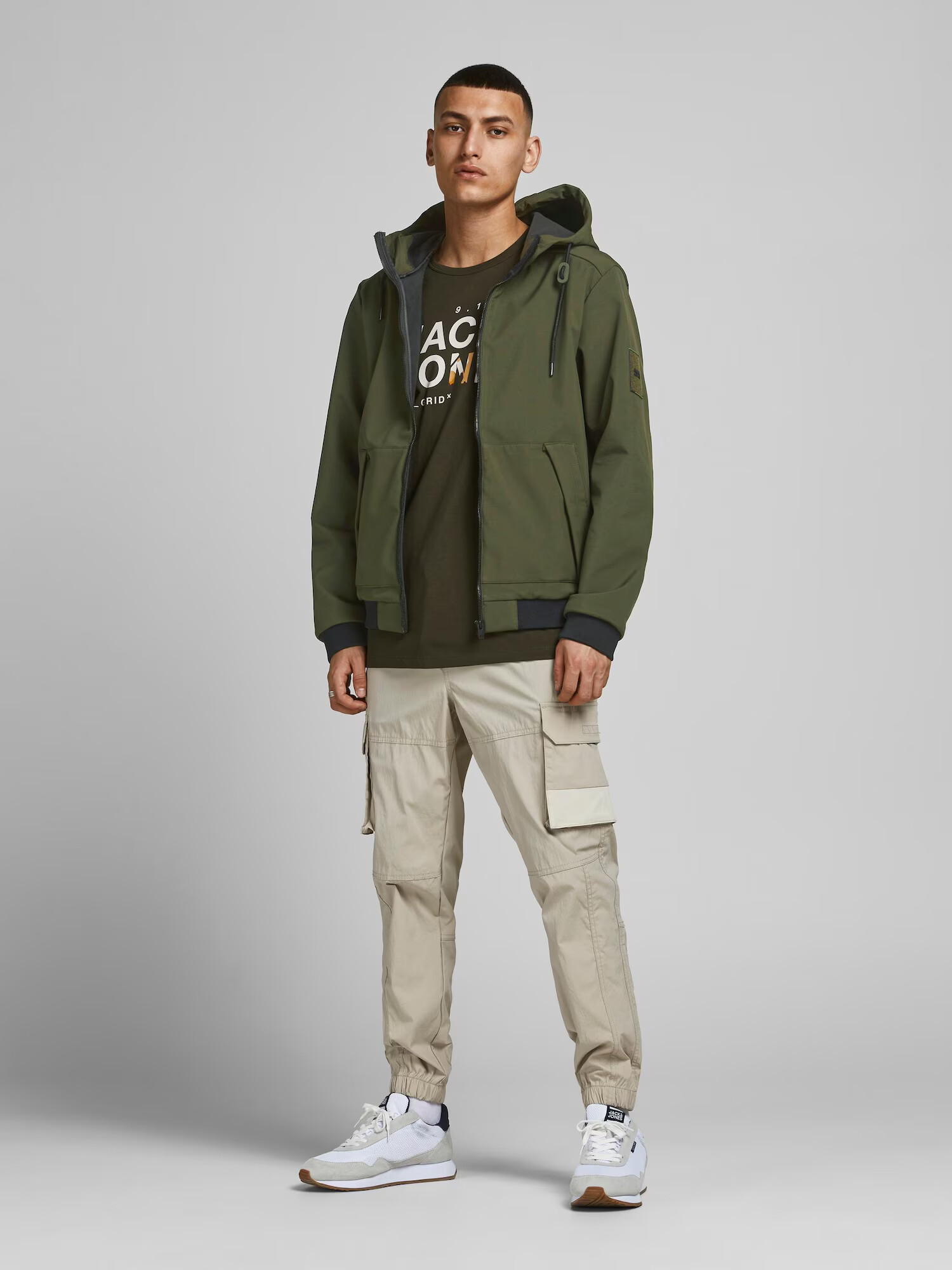 JACK & JONES Prehodna jakna kaki - Pepit.si