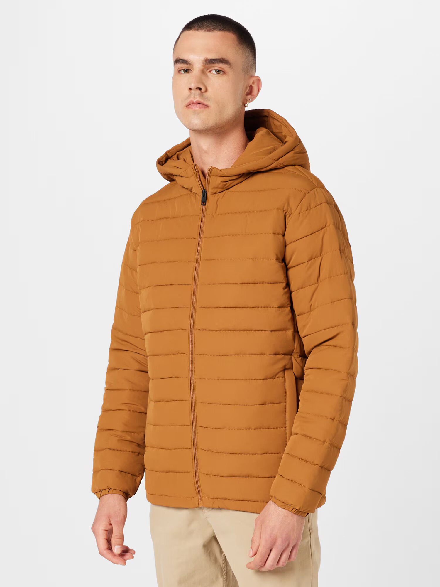 JACK & JONES Prehodna jakna karamel - Pepit.si