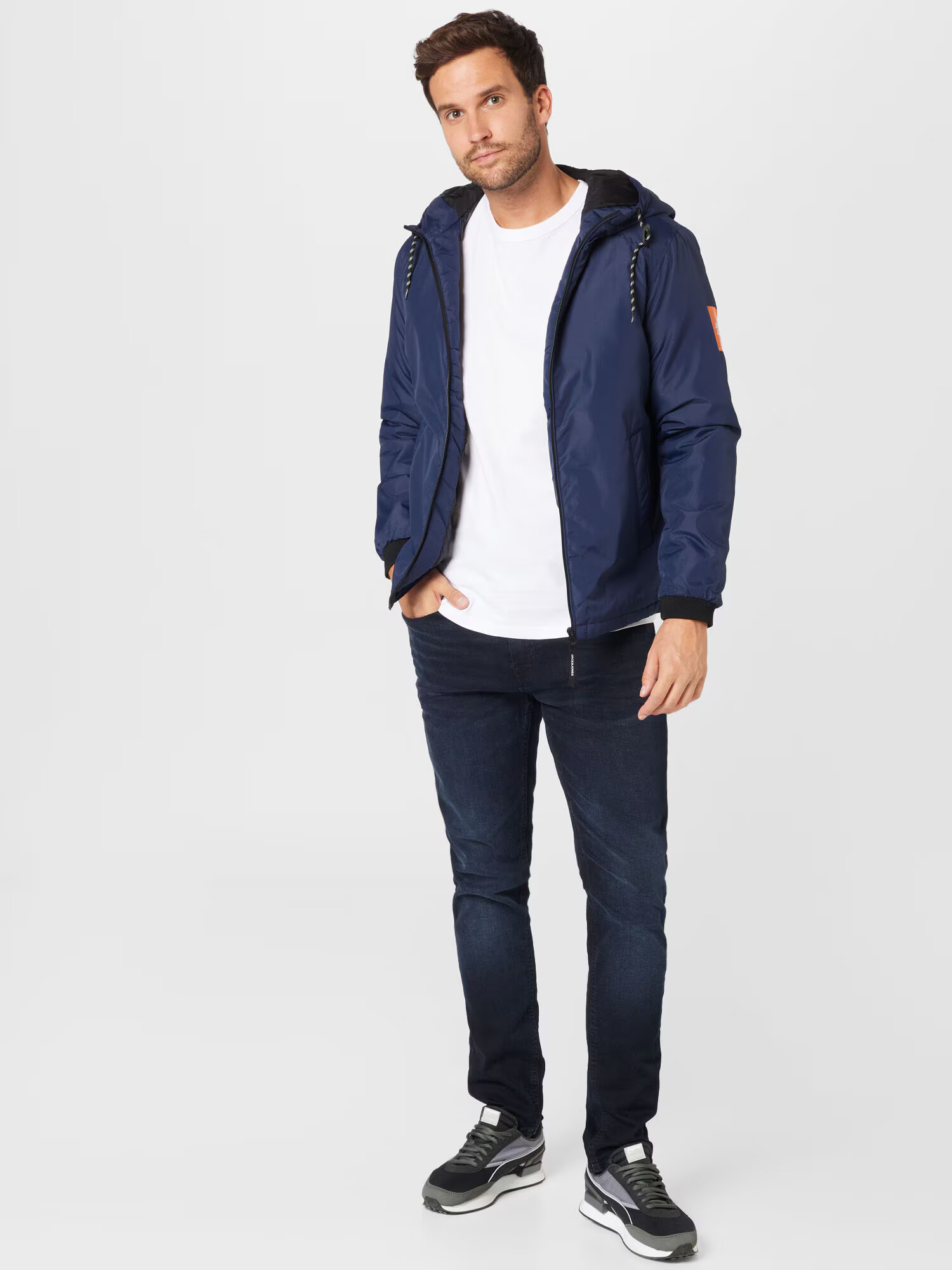 JACK & JONES Prehodna jakna 'LOCK' mornarska - Pepit.si