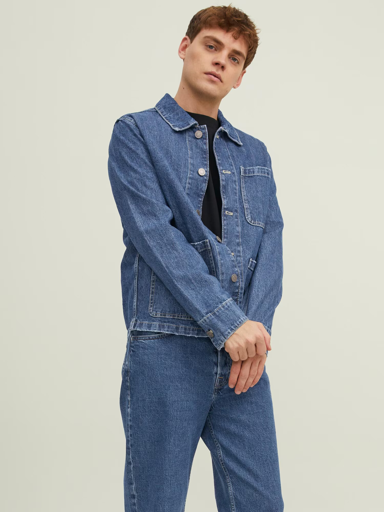 JACK & JONES Prehodna jakna 'Lucas' moder denim - Pepit.si