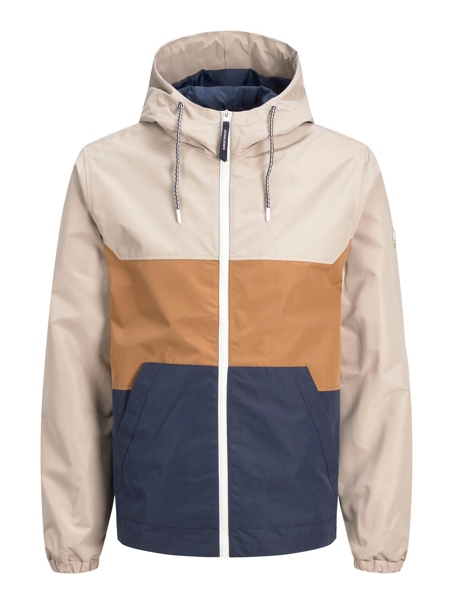 JACK & JONES Prehodna jakna 'Luke' kit / mornarska / karamel - Pepit.si