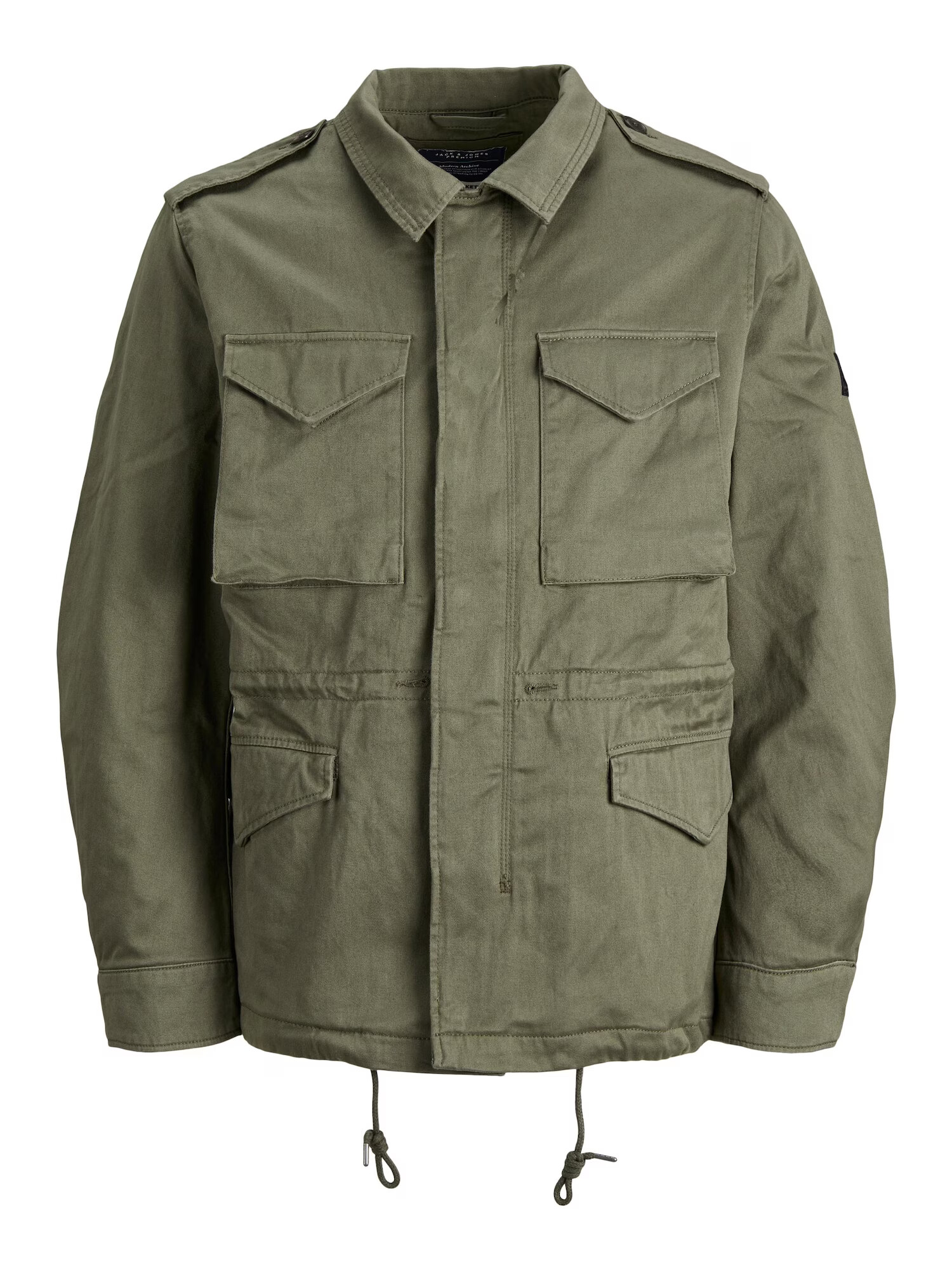 JACK & JONES Prehodna jakna 'M-65' oliva - Pepit.si