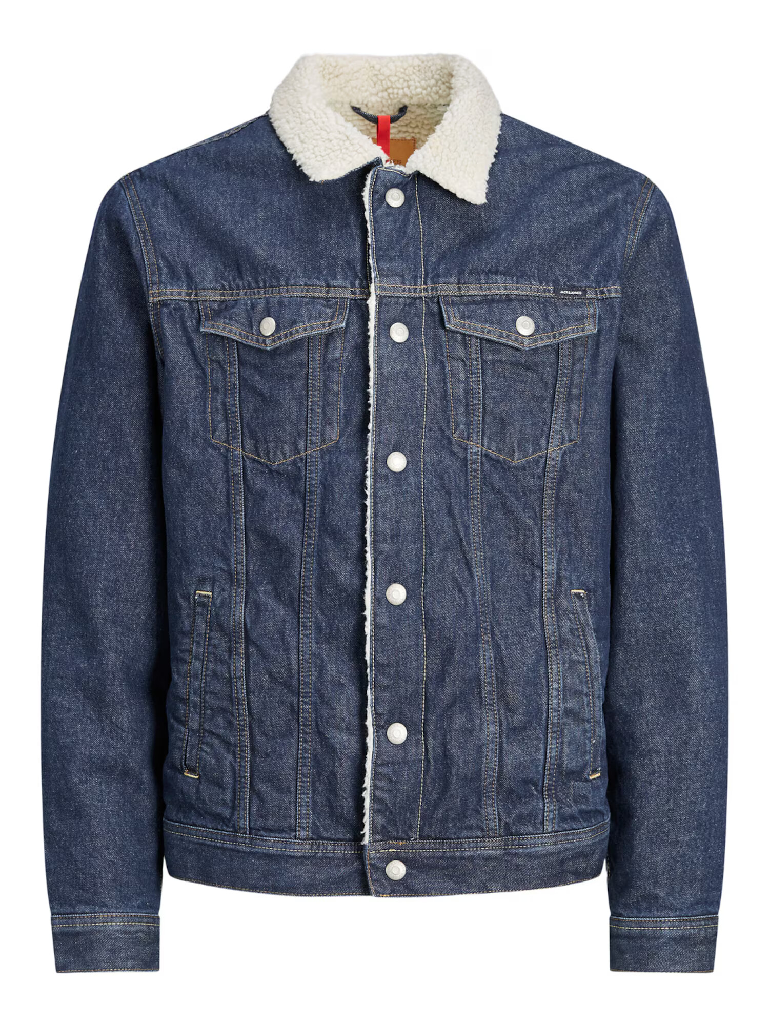 JACK & JONES Prehodna jakna moder denim / bela - Pepit.si