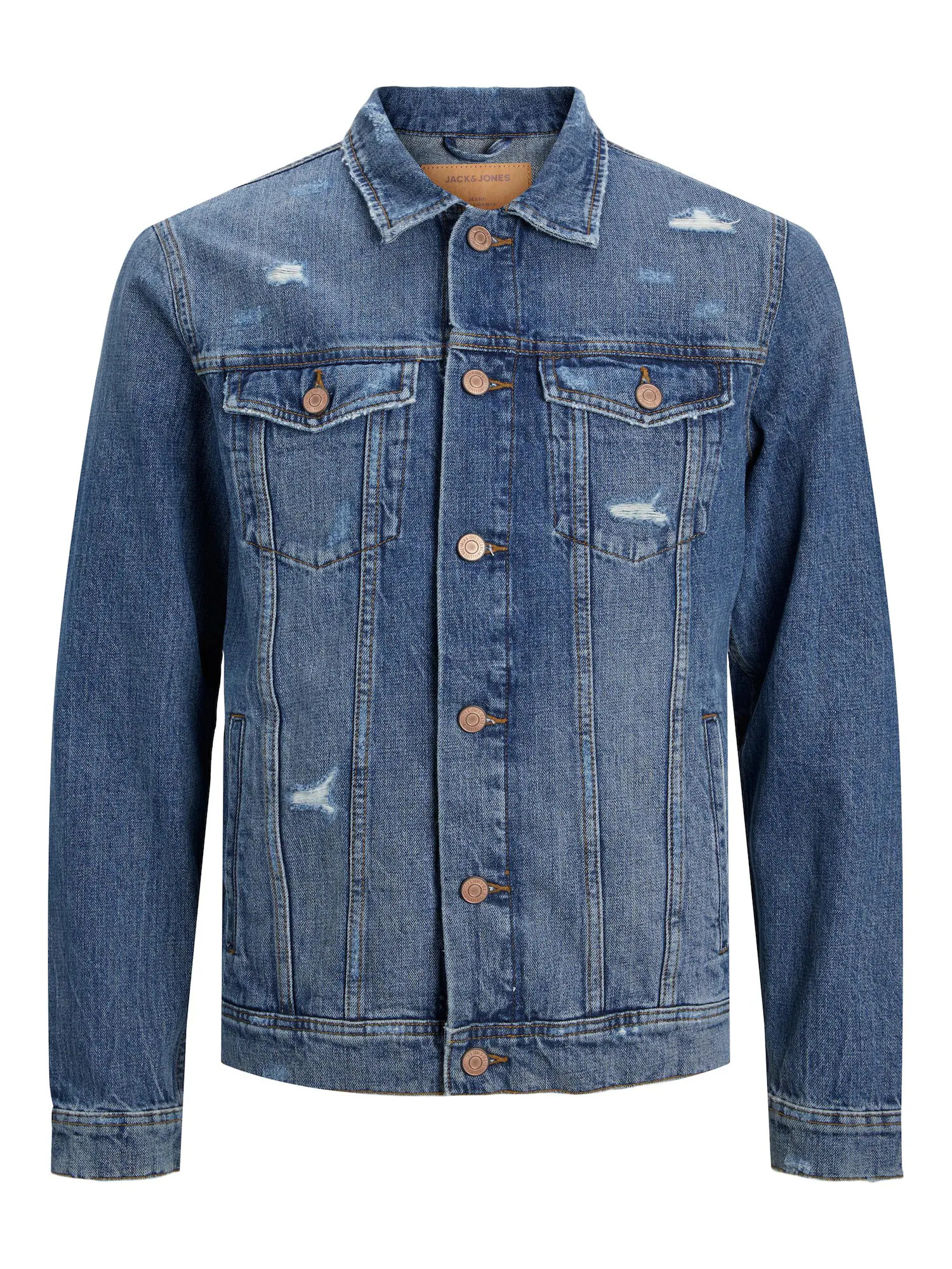 JACK & JONES Prehodna jakna modra / moder denim - Pepit.si