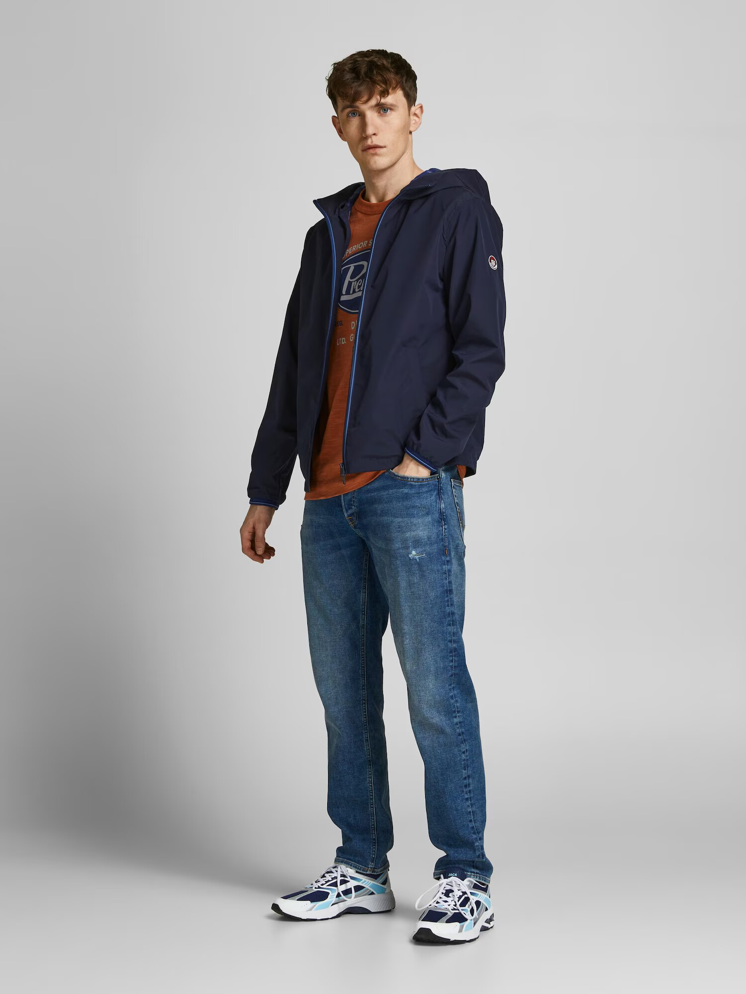 JACK & JONES Prehodna jakna mornarska - Pepit.si