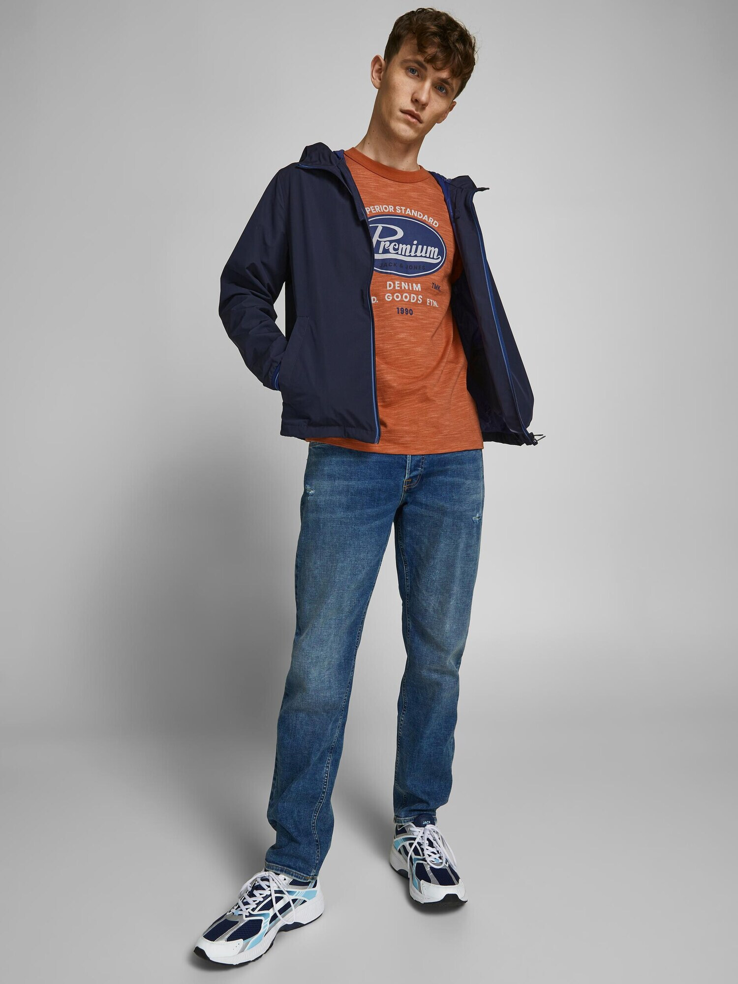 JACK & JONES Prehodna jakna mornarska - Pepit.si