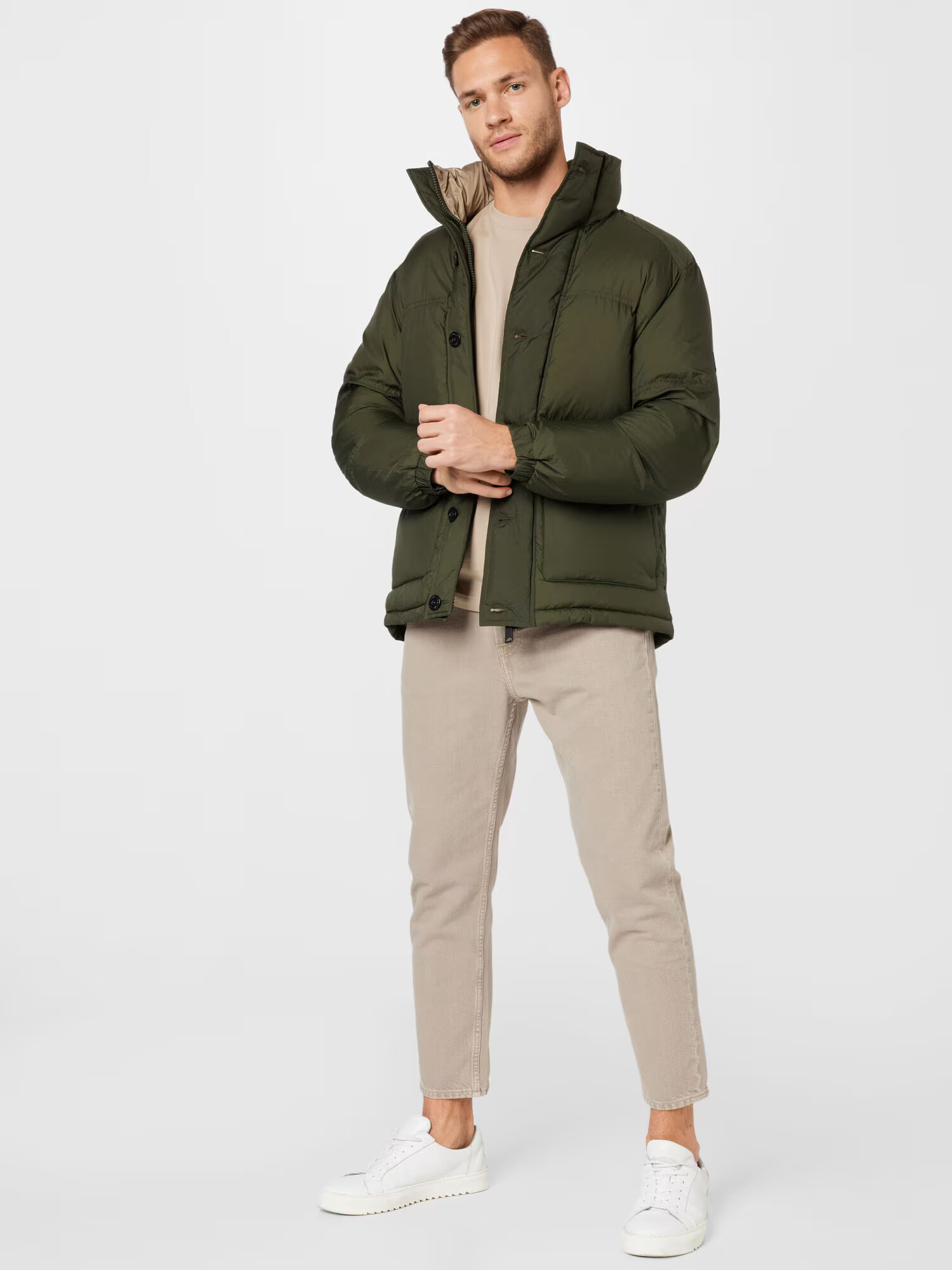 JACK & JONES Zimska jakna oliva - Pepit.si