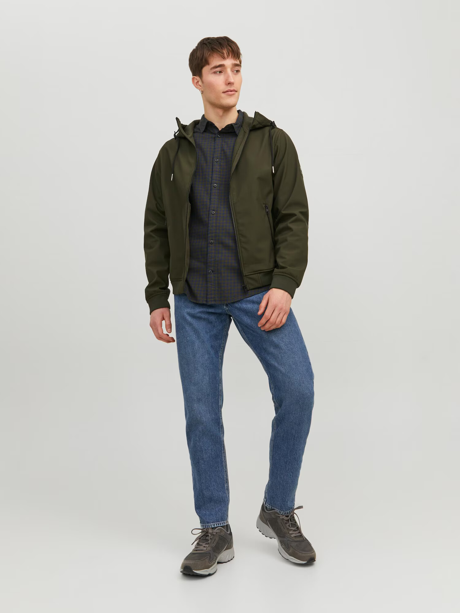 JACK & JONES Prehodna jakna temno zelena - Pepit.si