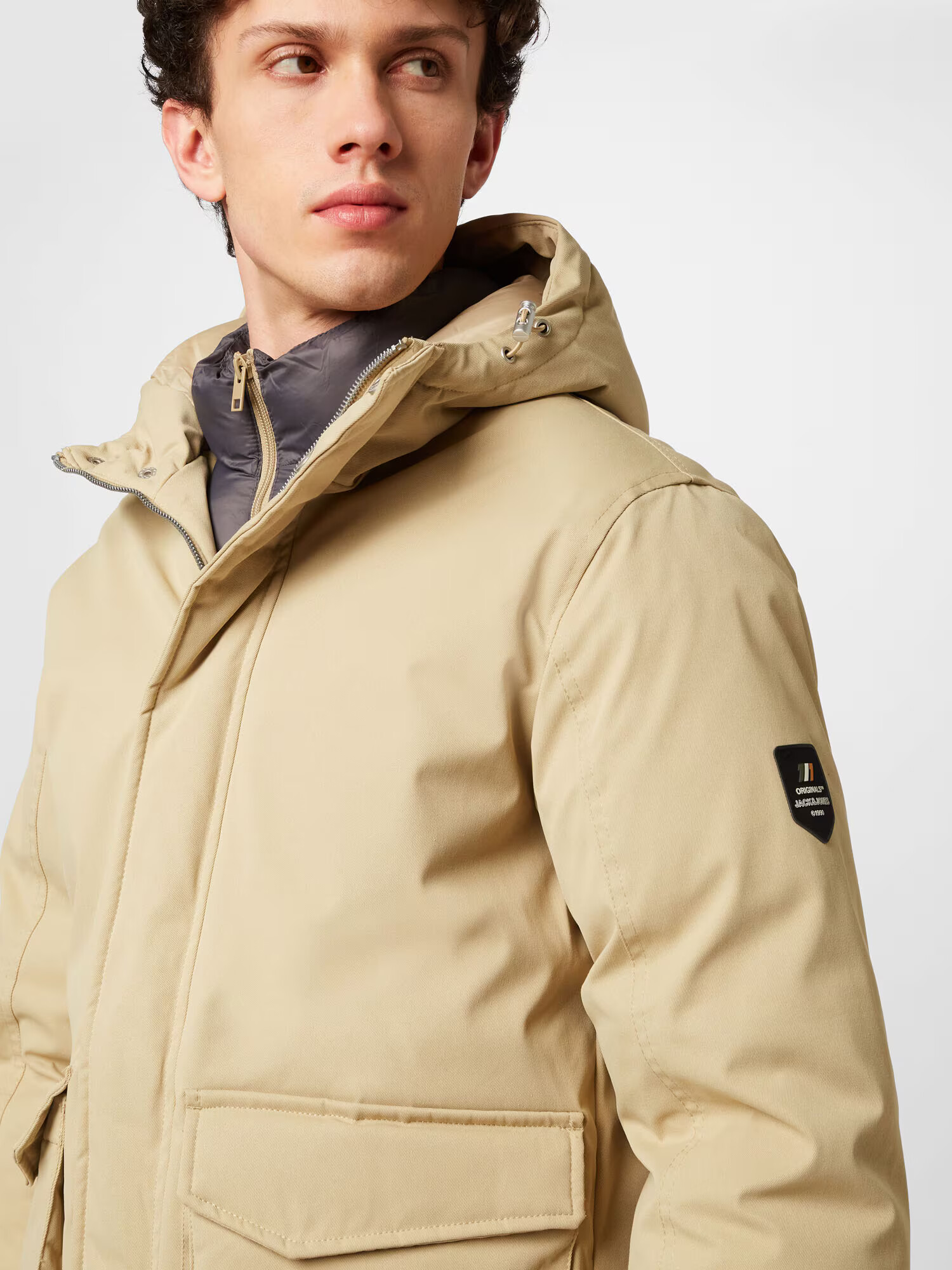 JACK & JONES Prehodna jakna 'WILLOW' pesek - Pepit.si