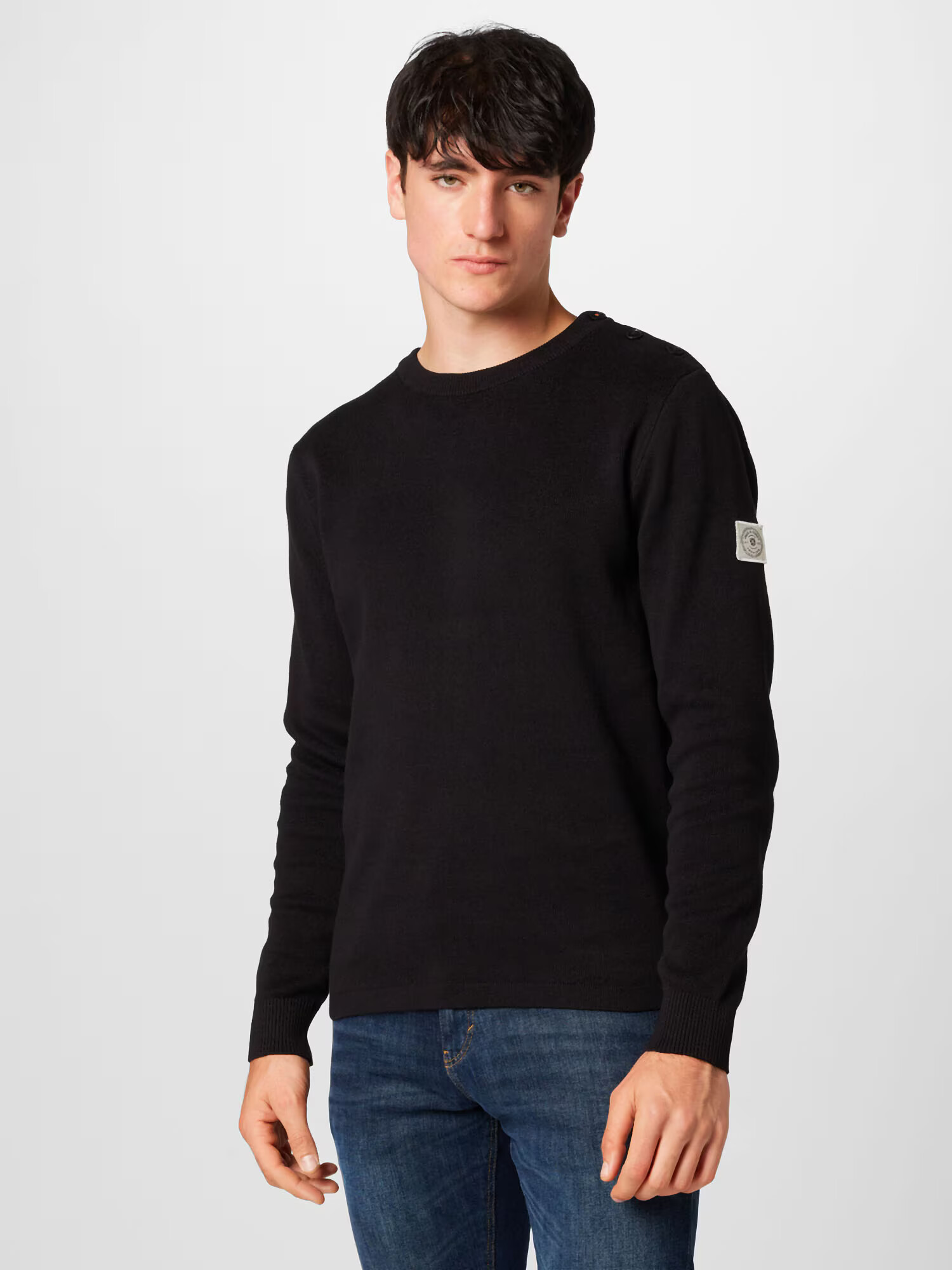 JACK & JONES Pulover črna - Pepit.si