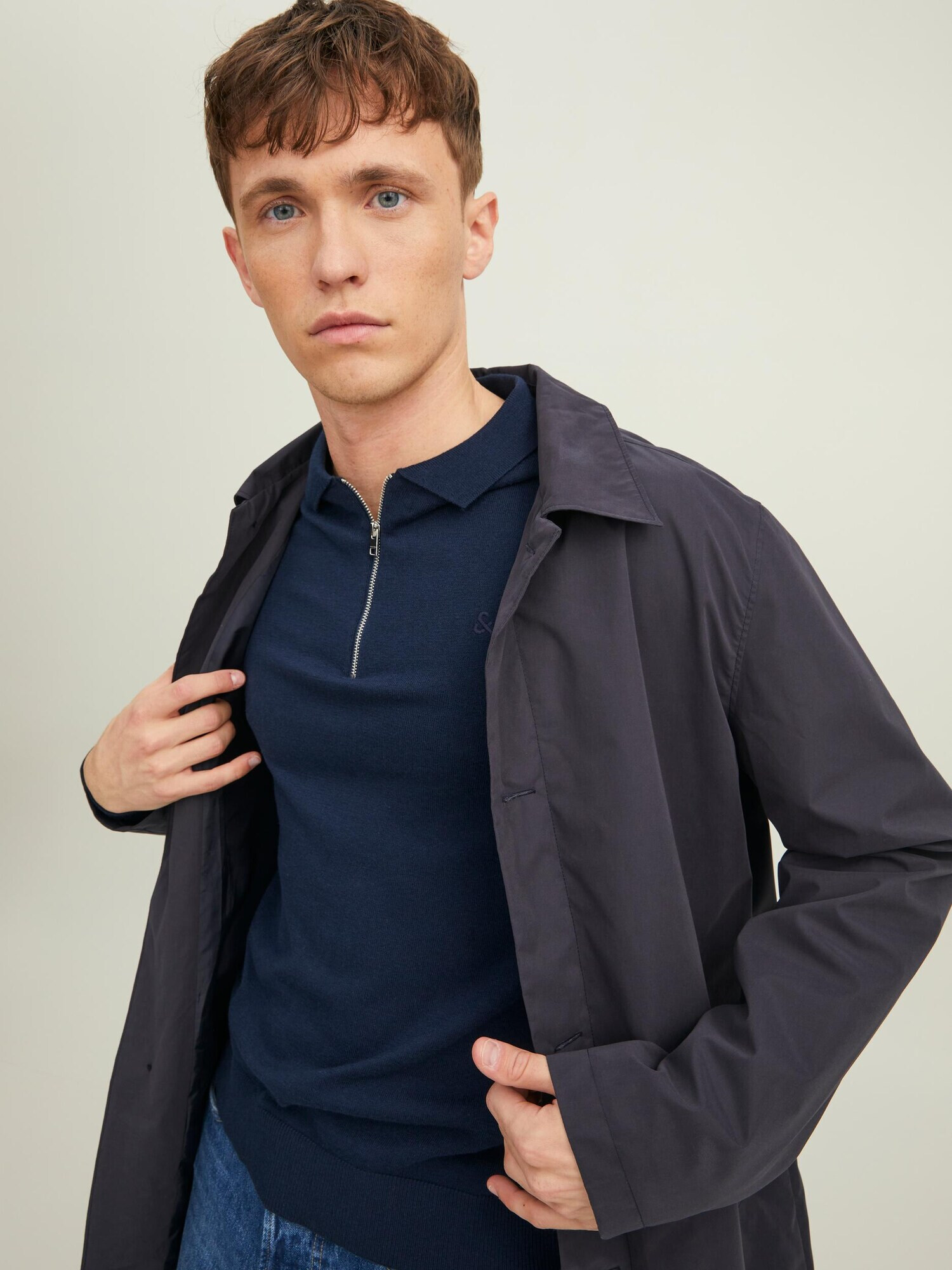 JACK & JONES Pulover 'Emil' temno modra - Pepit.si