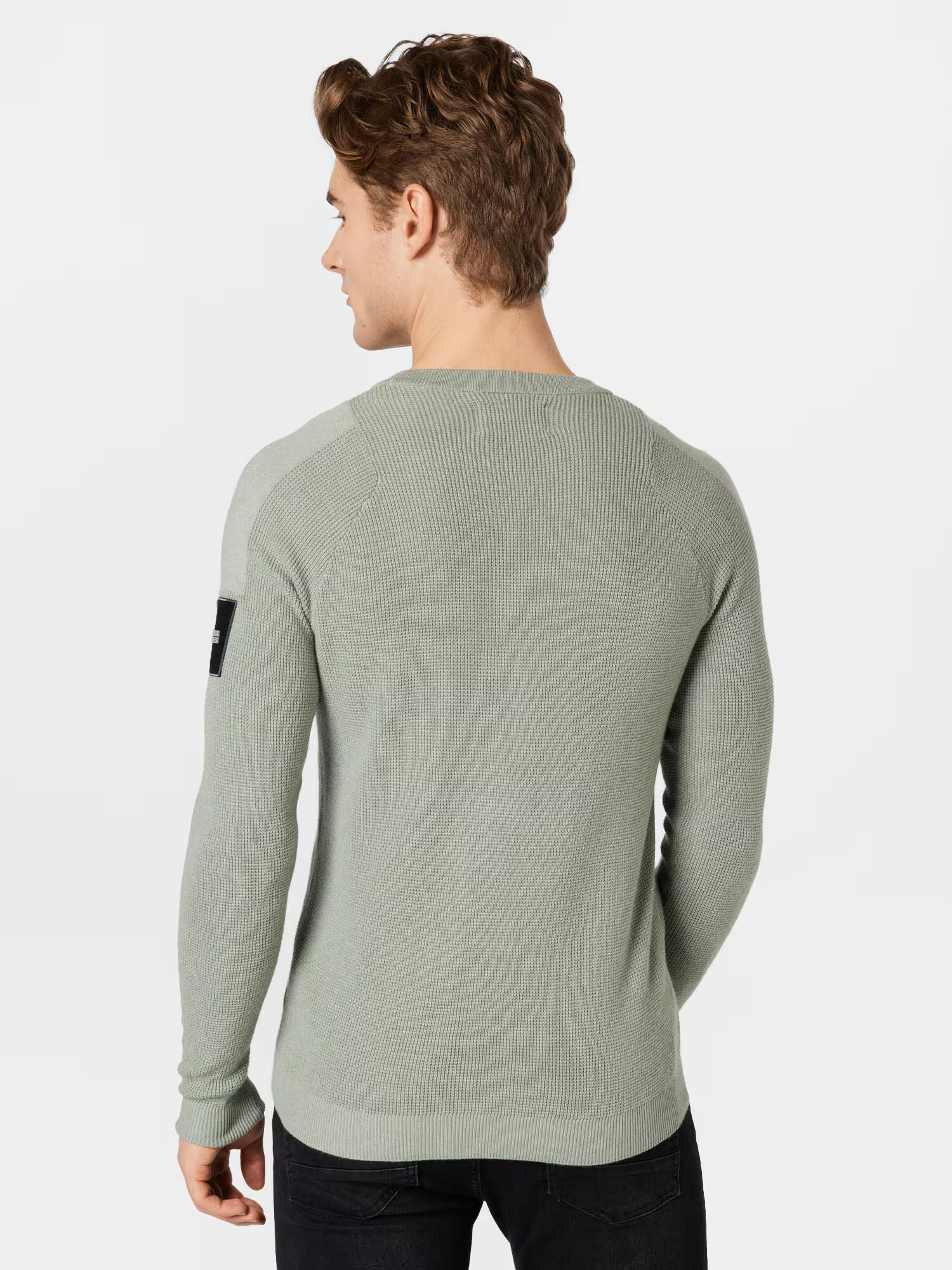 JACK & JONES Pulover meta / črna - Pepit.si