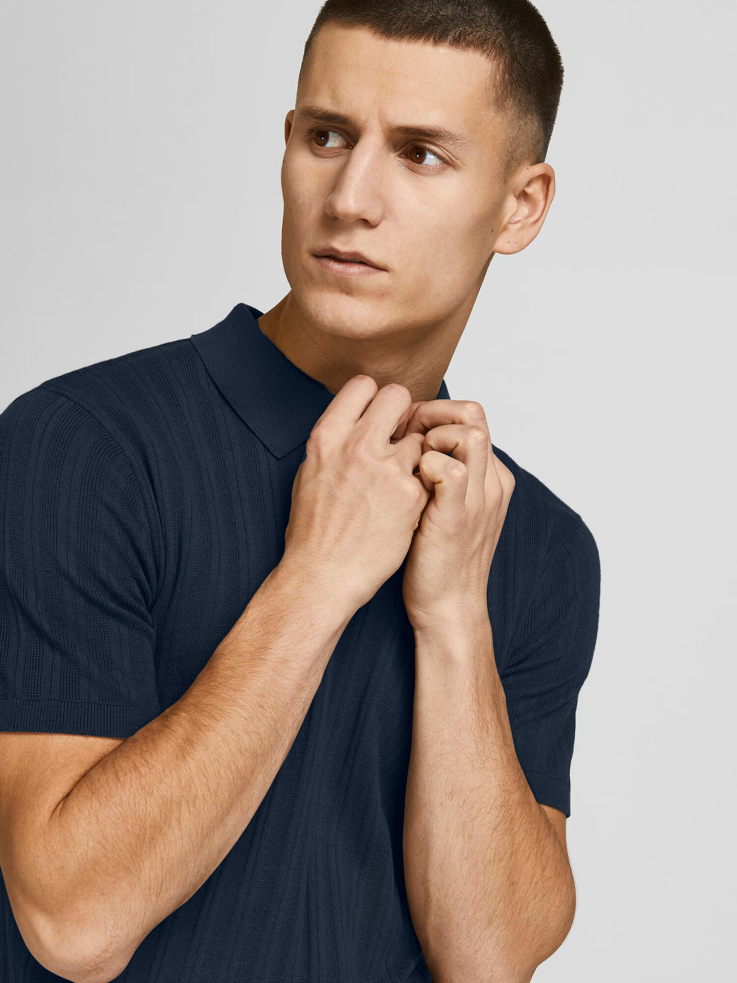 JACK & JONES Pulover nočno modra - Pepit.si