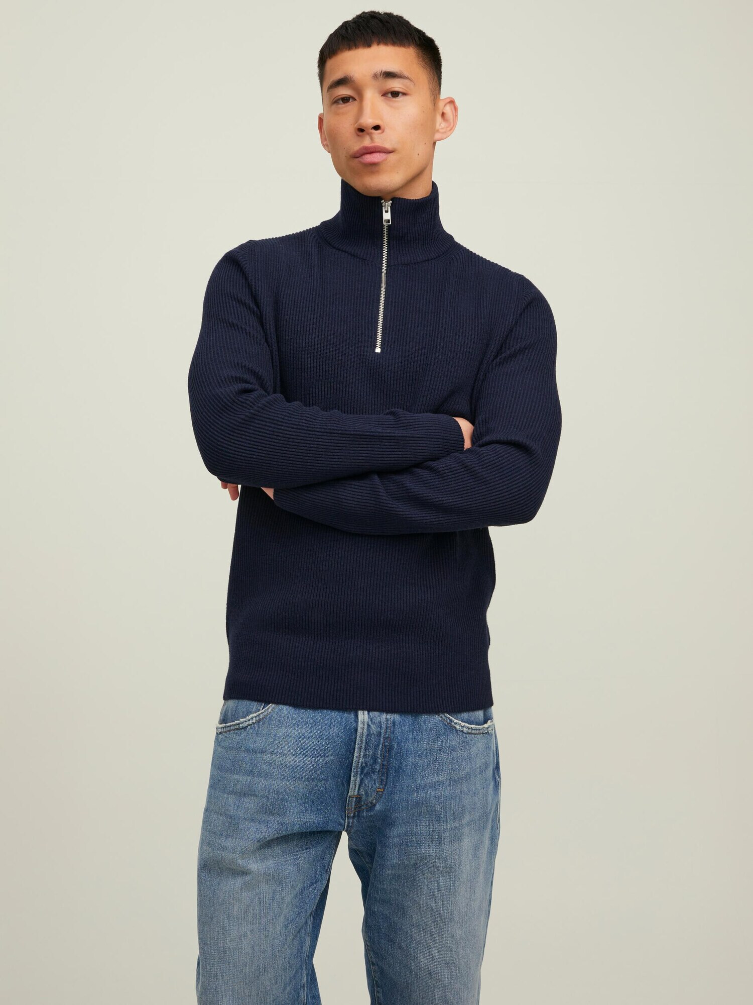 JACK & JONES Pulover 'PERFECT' marine - Pepit.si