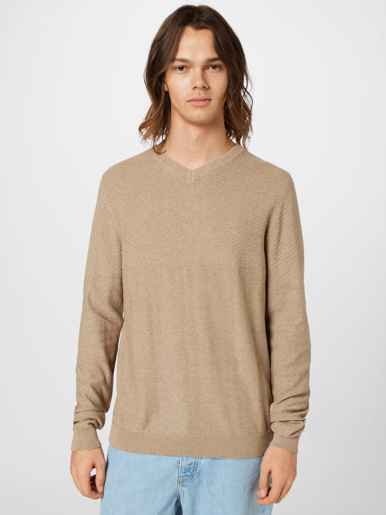 JACK & JONES Pulover chamois - Pepit.si