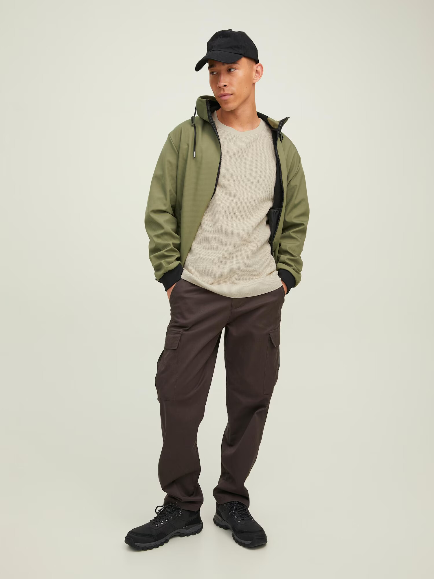 JACK & JONES Pulover svetlo siva - Pepit.si