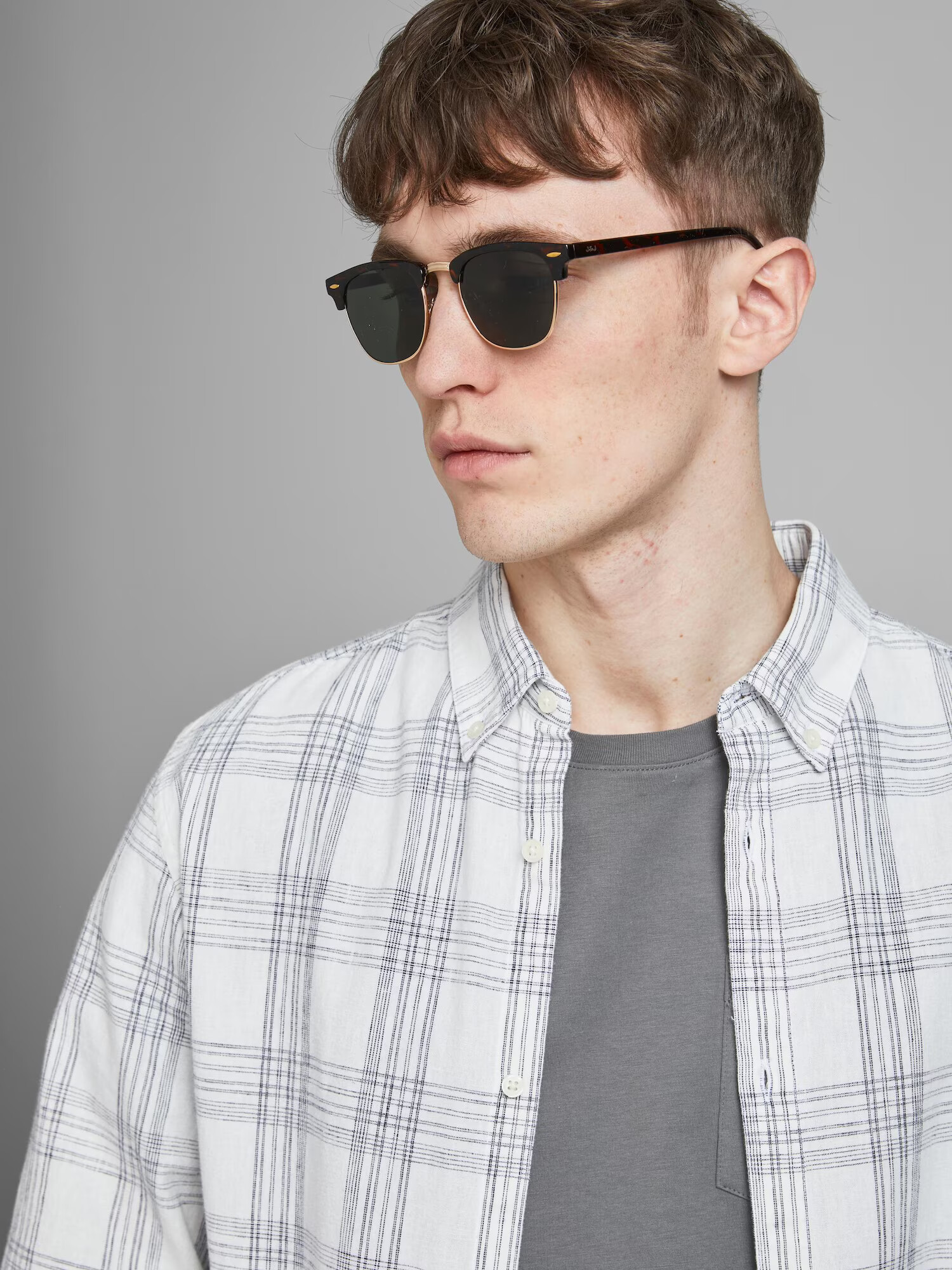 JACK & JONES Sončna očala 'Ryder' rjasto rjava / temno rjava - Pepit.si