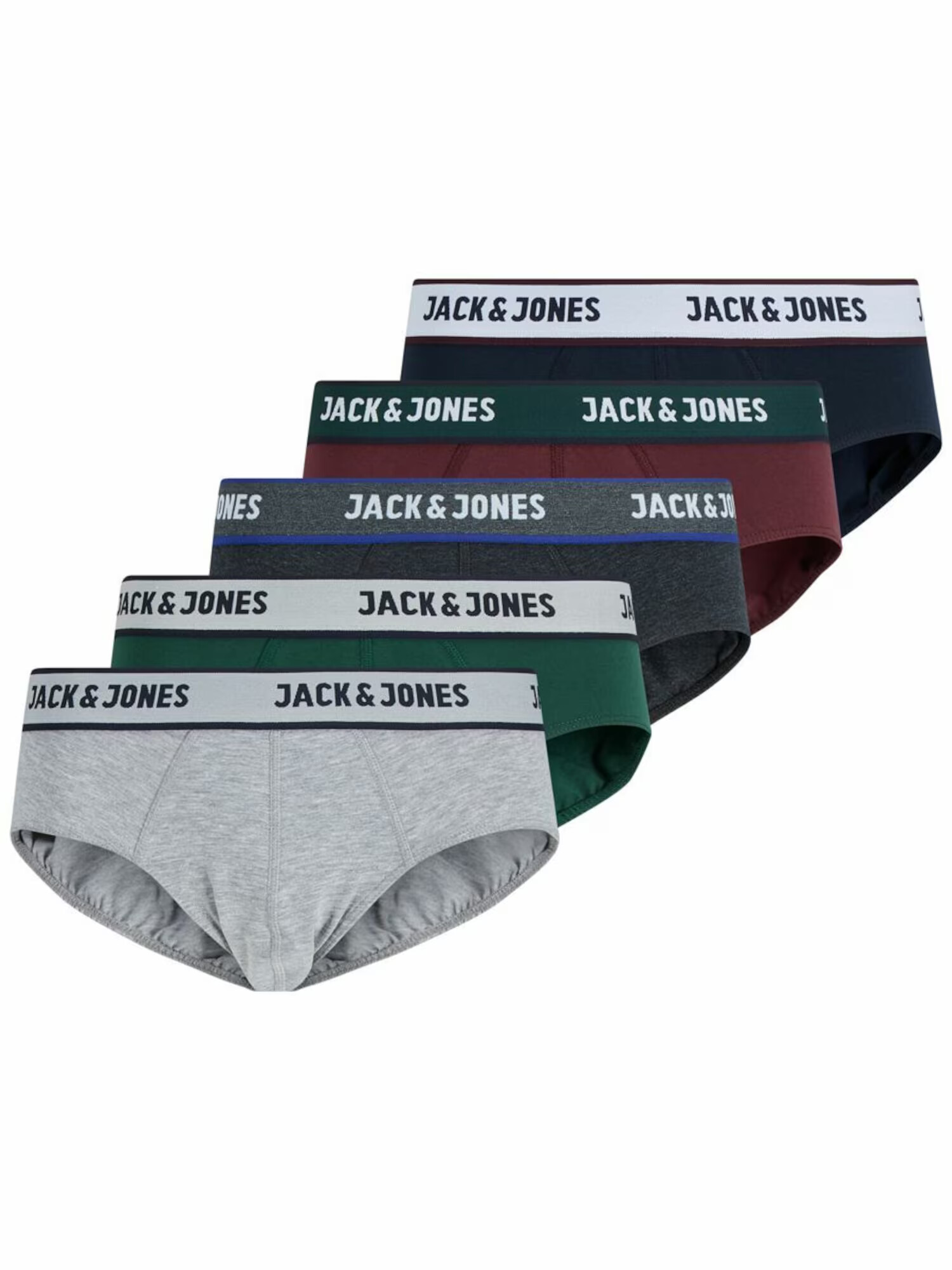 JACK & JONES Spodnje hlačke siva / temno siva / zelena / rdeča / črna - Pepit.si