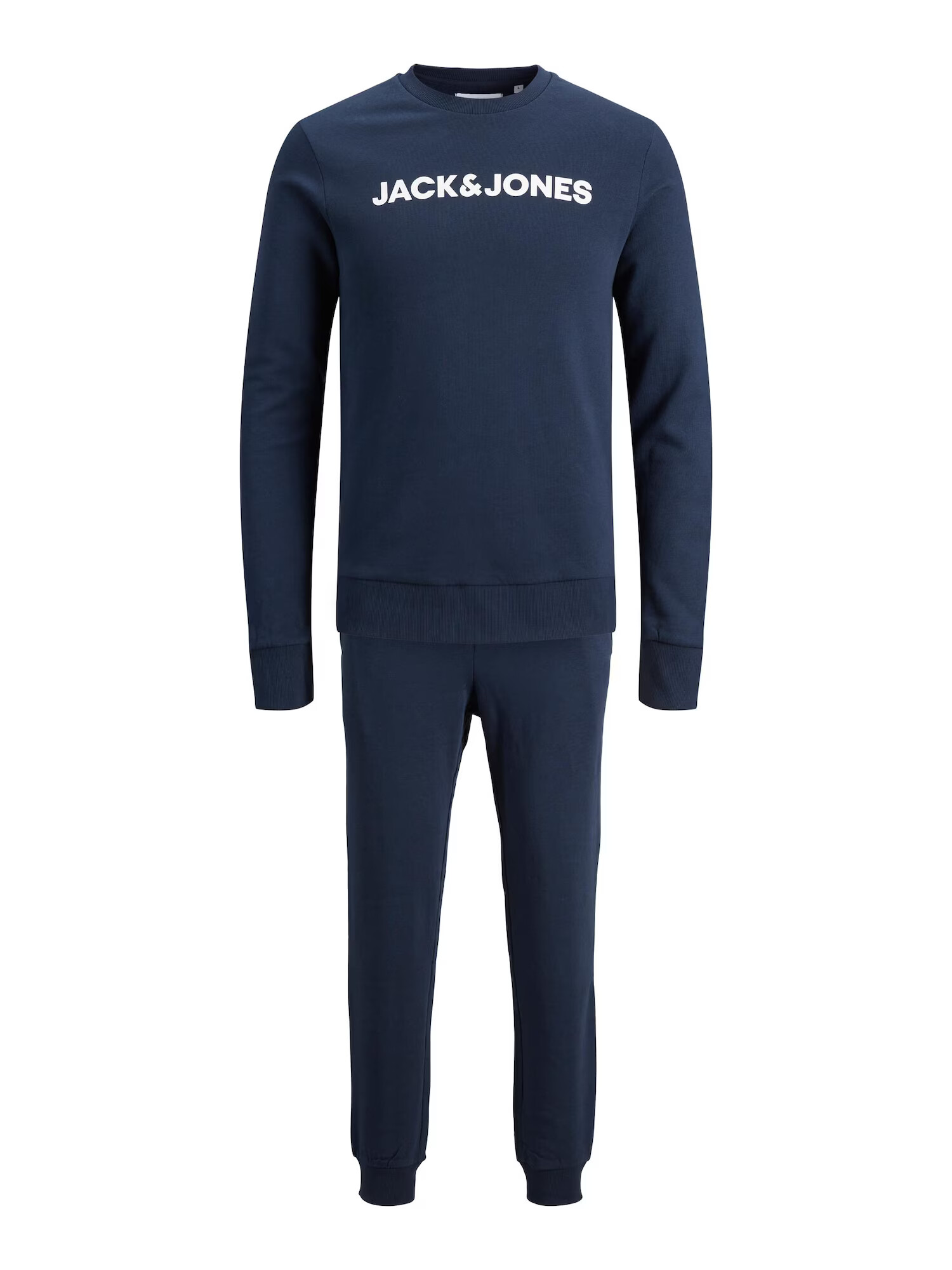 JACK & JONES Trenirka za tek mornarska / bela - Pepit.si