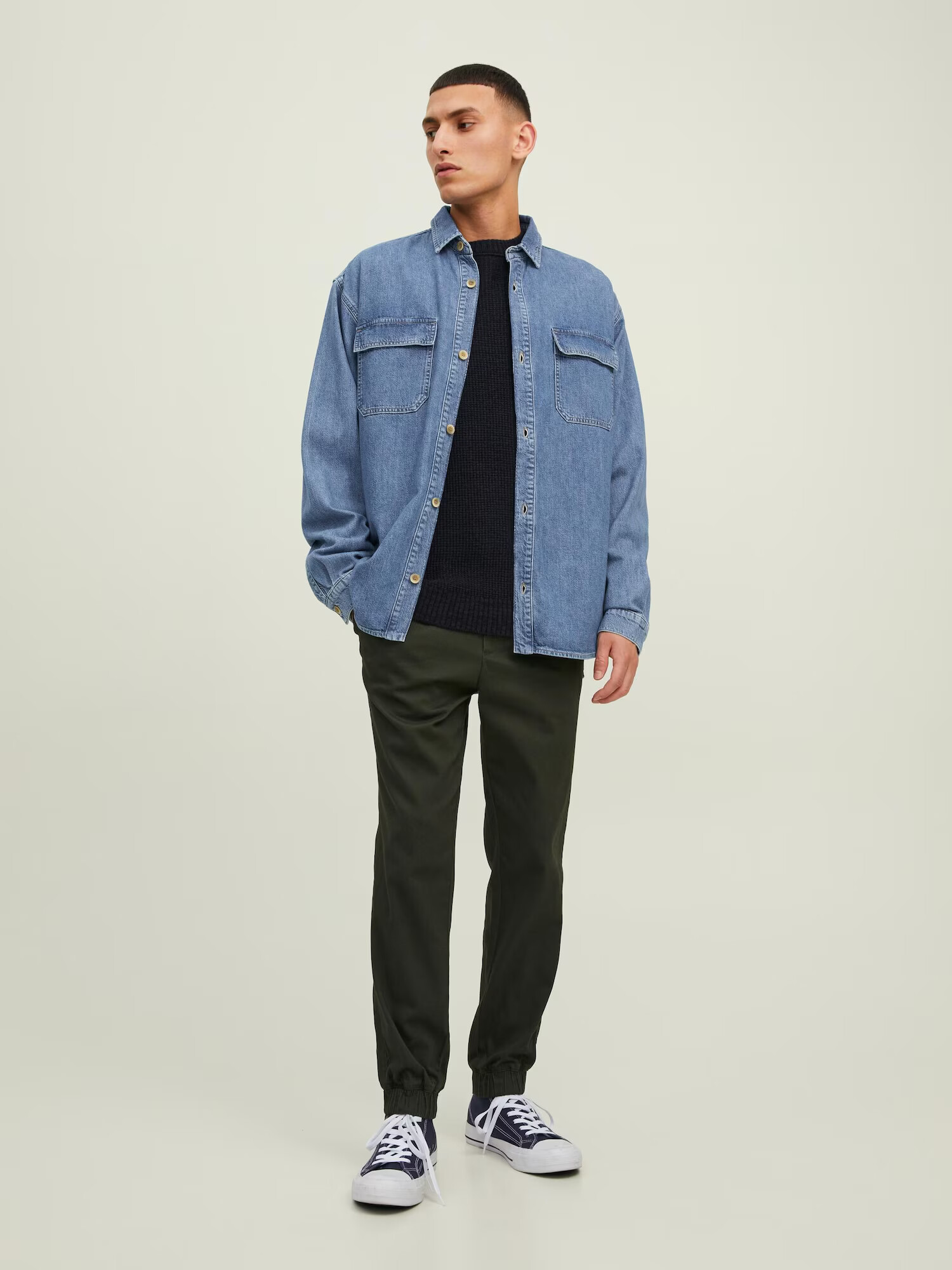 JACK & JONES Srajca 'Axel' moder denim - Pepit.si