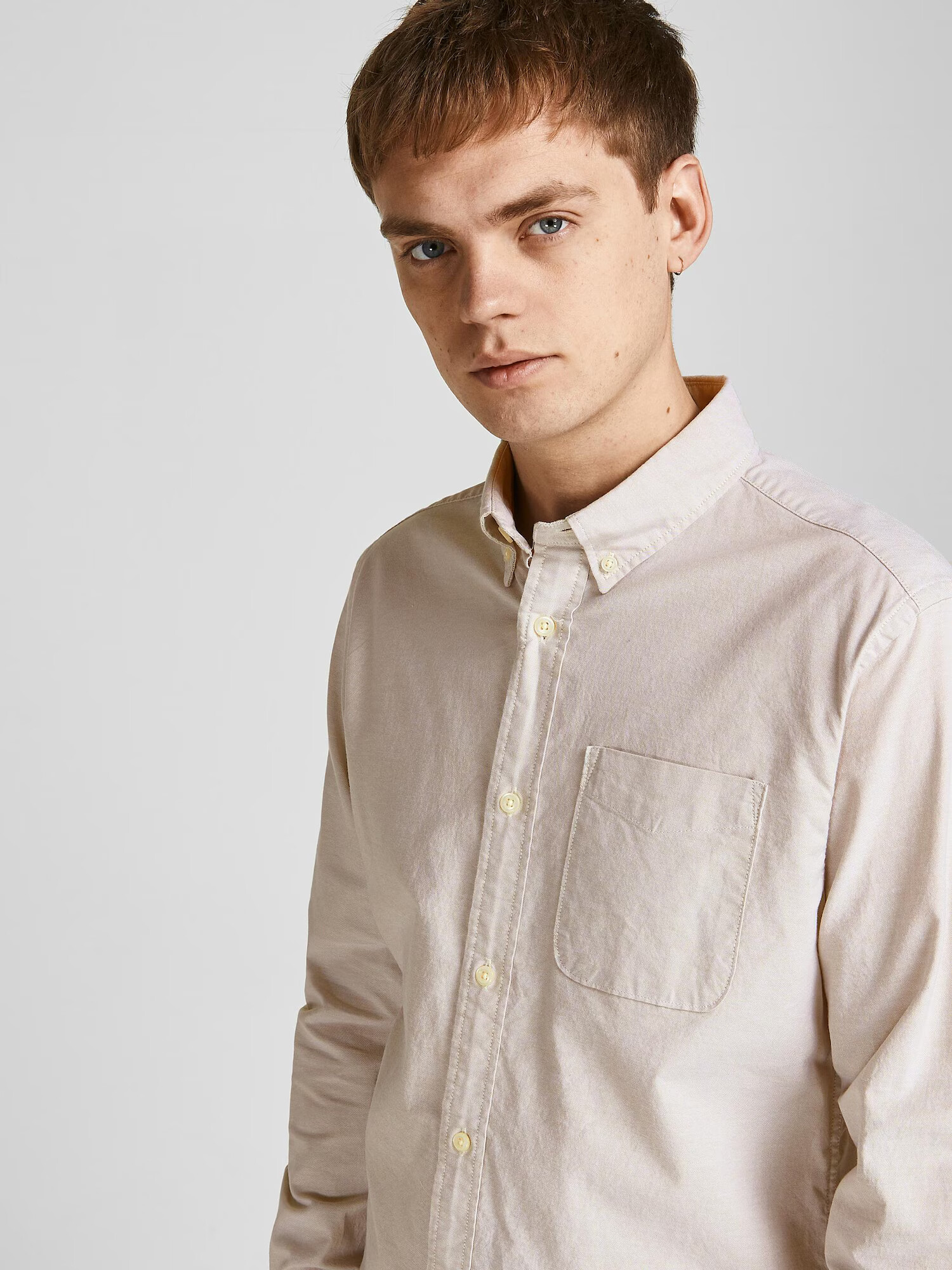 JACK & JONES Srajca 'Brook' bež - Pepit.si