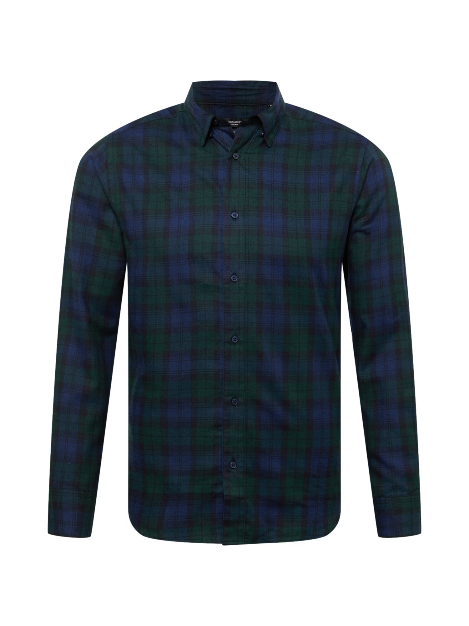 JACK & JONES Srajca 'DALLAS' mornarska / temno zelena - Pepit.si