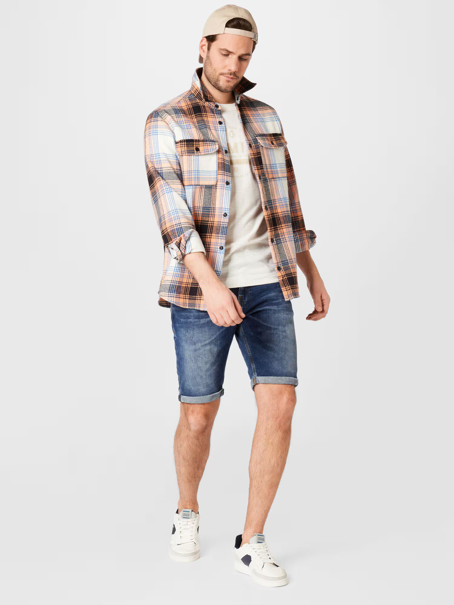 JACK & JONES Srajca 'DARREN' mešane barve / bela - Pepit.si