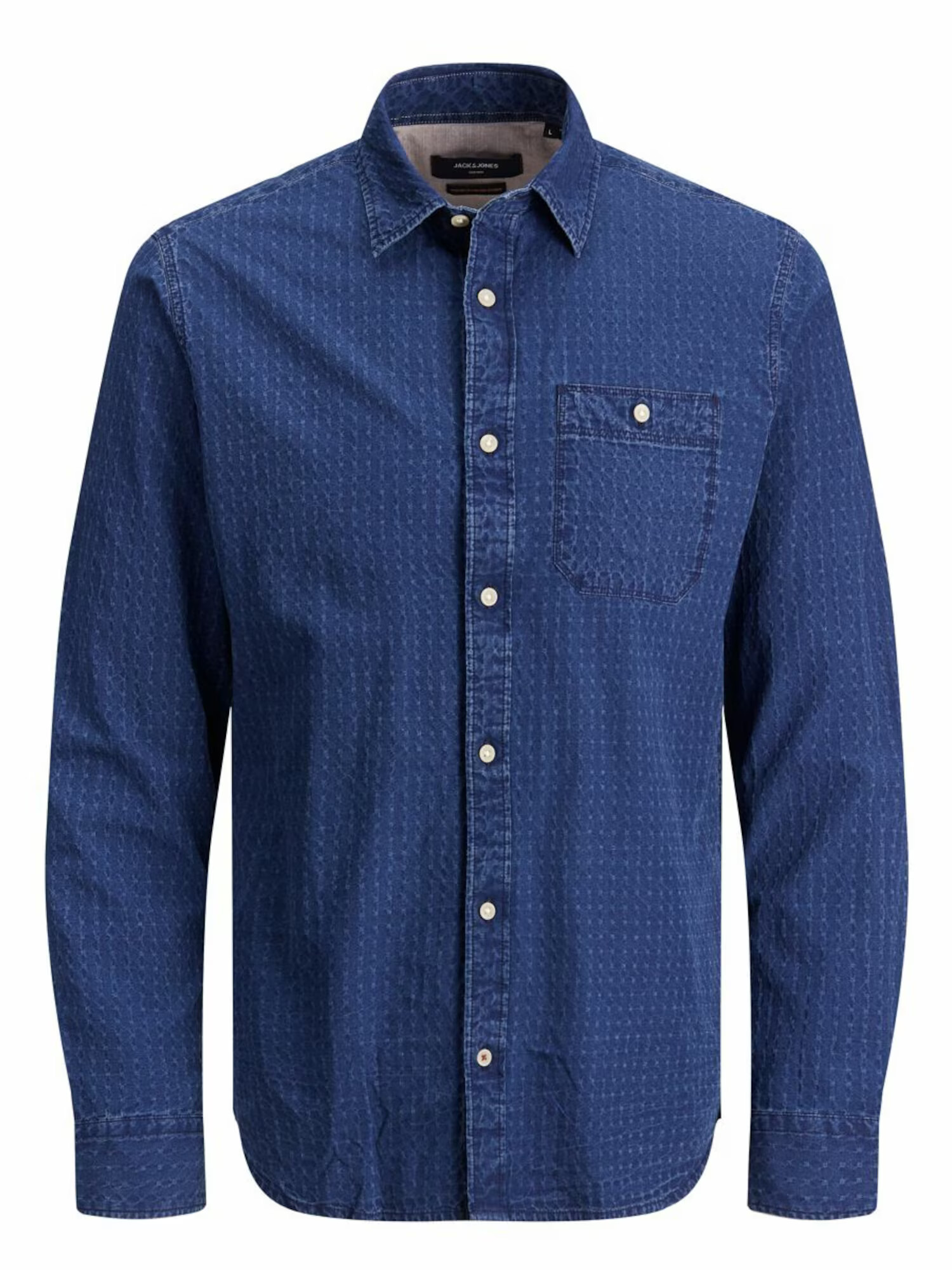 JACK & JONES Srajca 'Dobby' marine / svetlo siva - Pepit.si