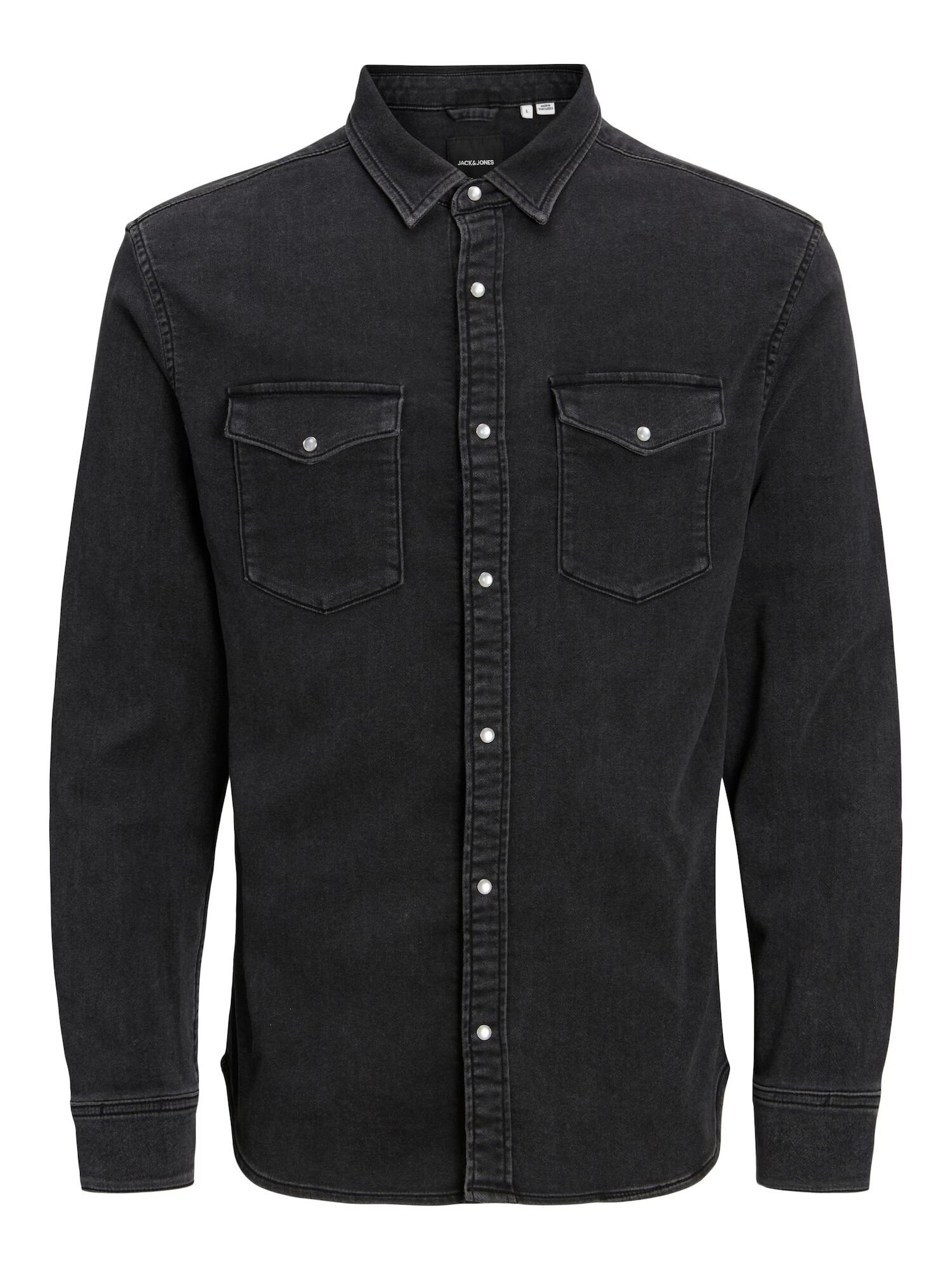 JACK & JONES Srajca 'Ethan' črn denim - Pepit.si