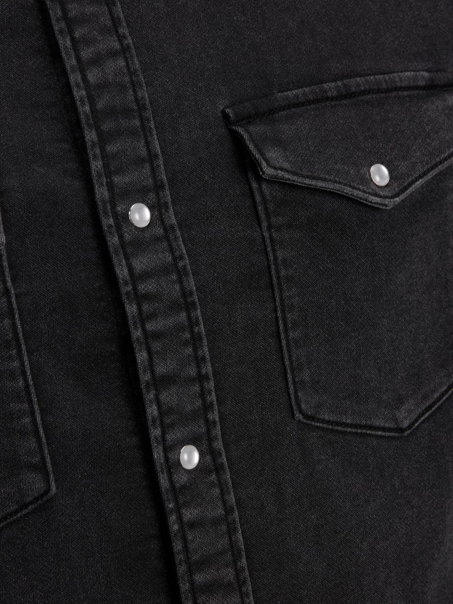 JACK & JONES Srajca 'Ethan' črn denim - Pepit.si