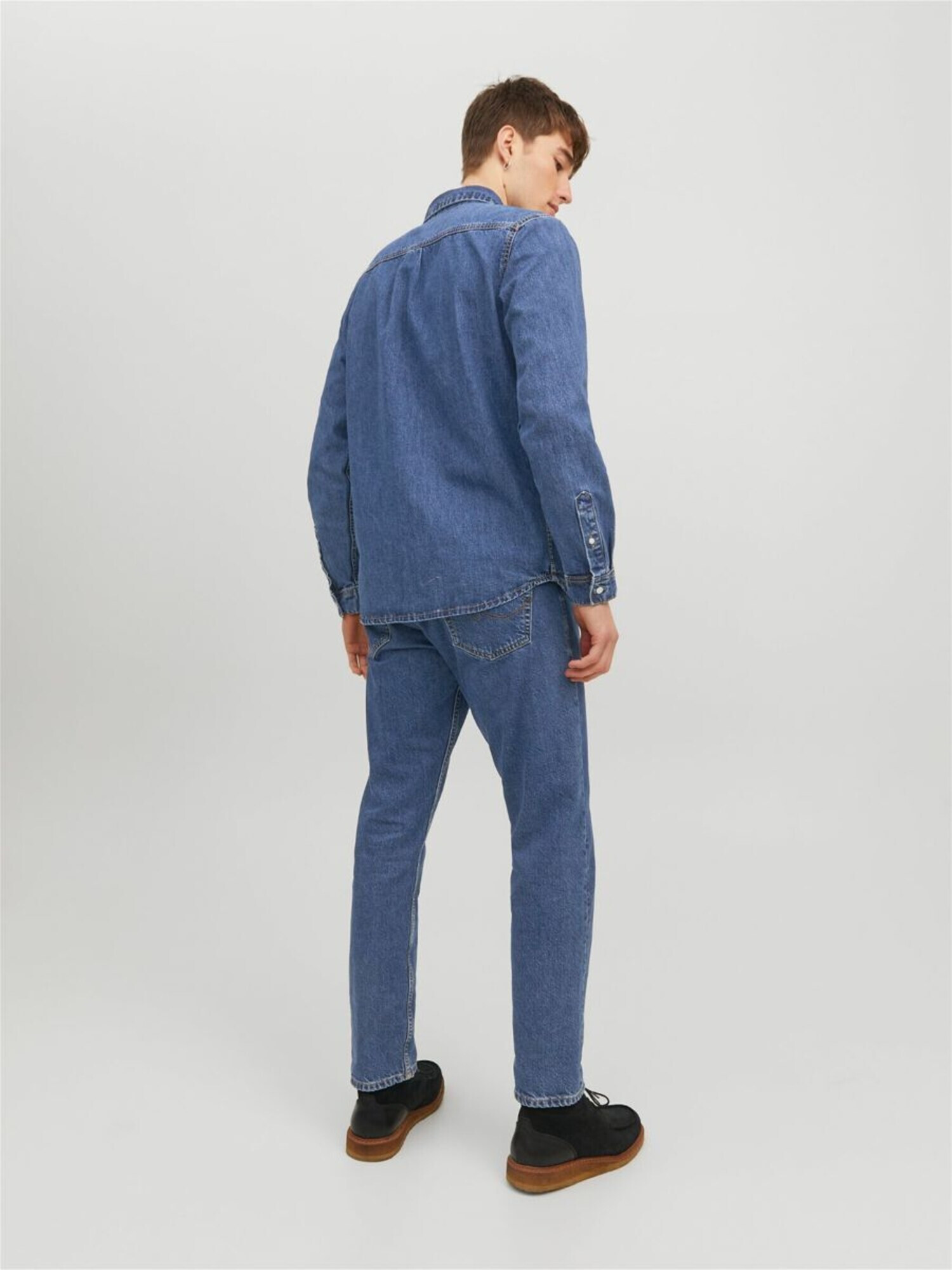 JACK & JONES Srajca 'Felix' moder denim - Pepit.si