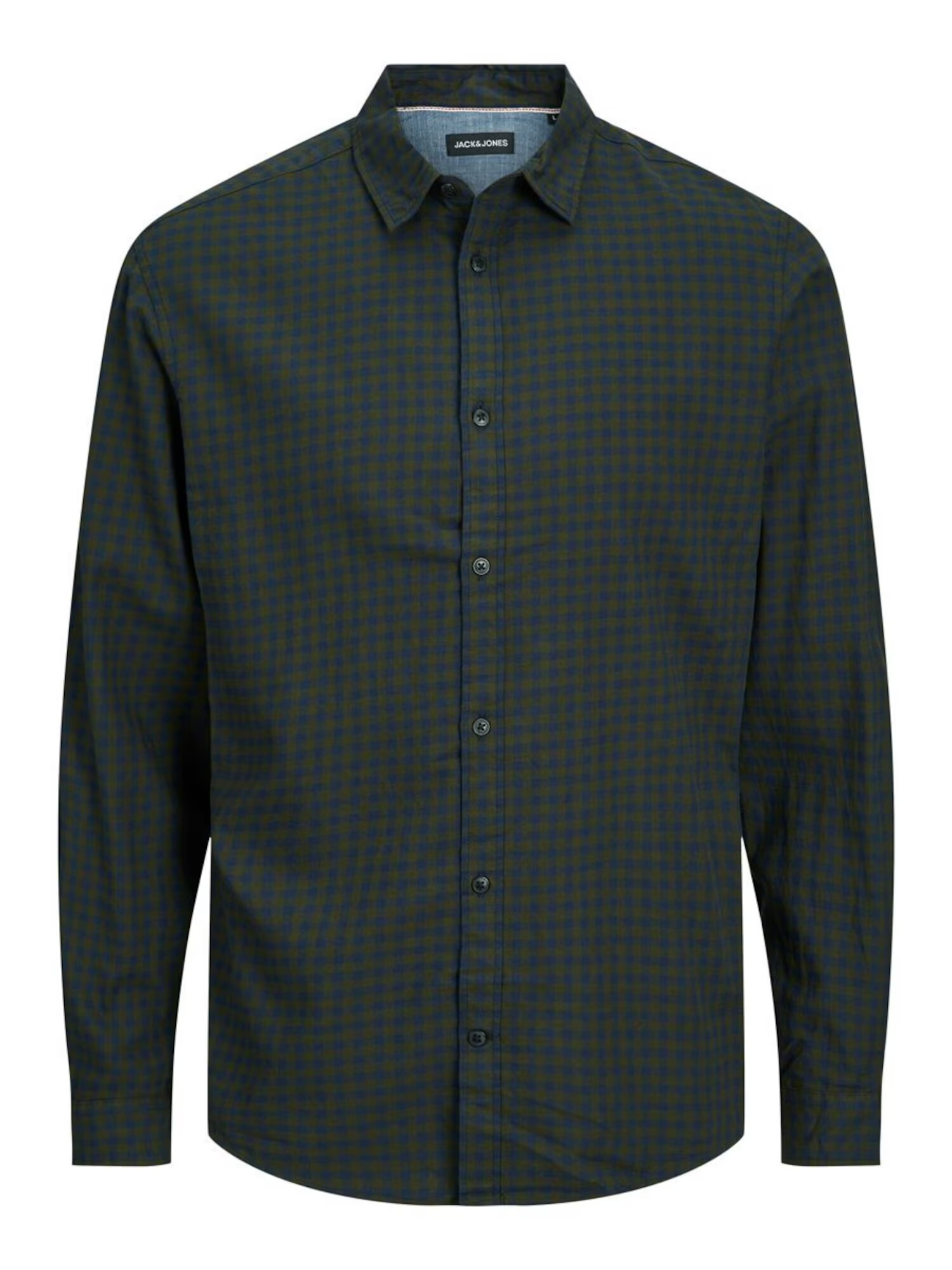 JACK & JONES Srajca 'Gingham' mornarska / trst - Pepit.si