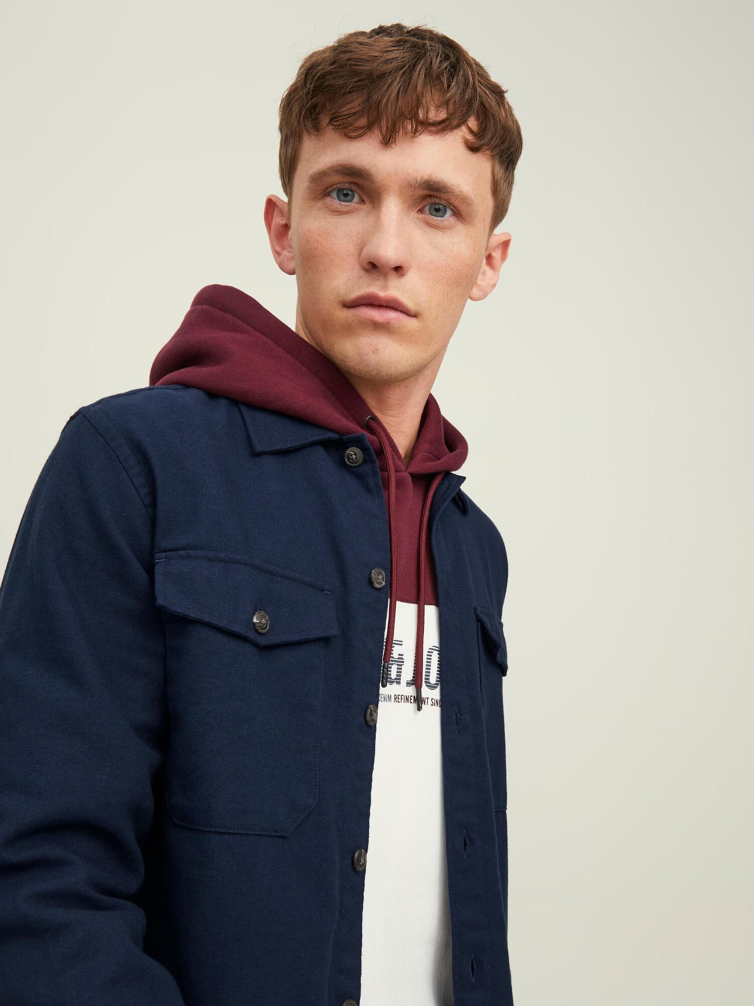 JACK & JONES Srajca 'Jay' mornarska - Pepit.si