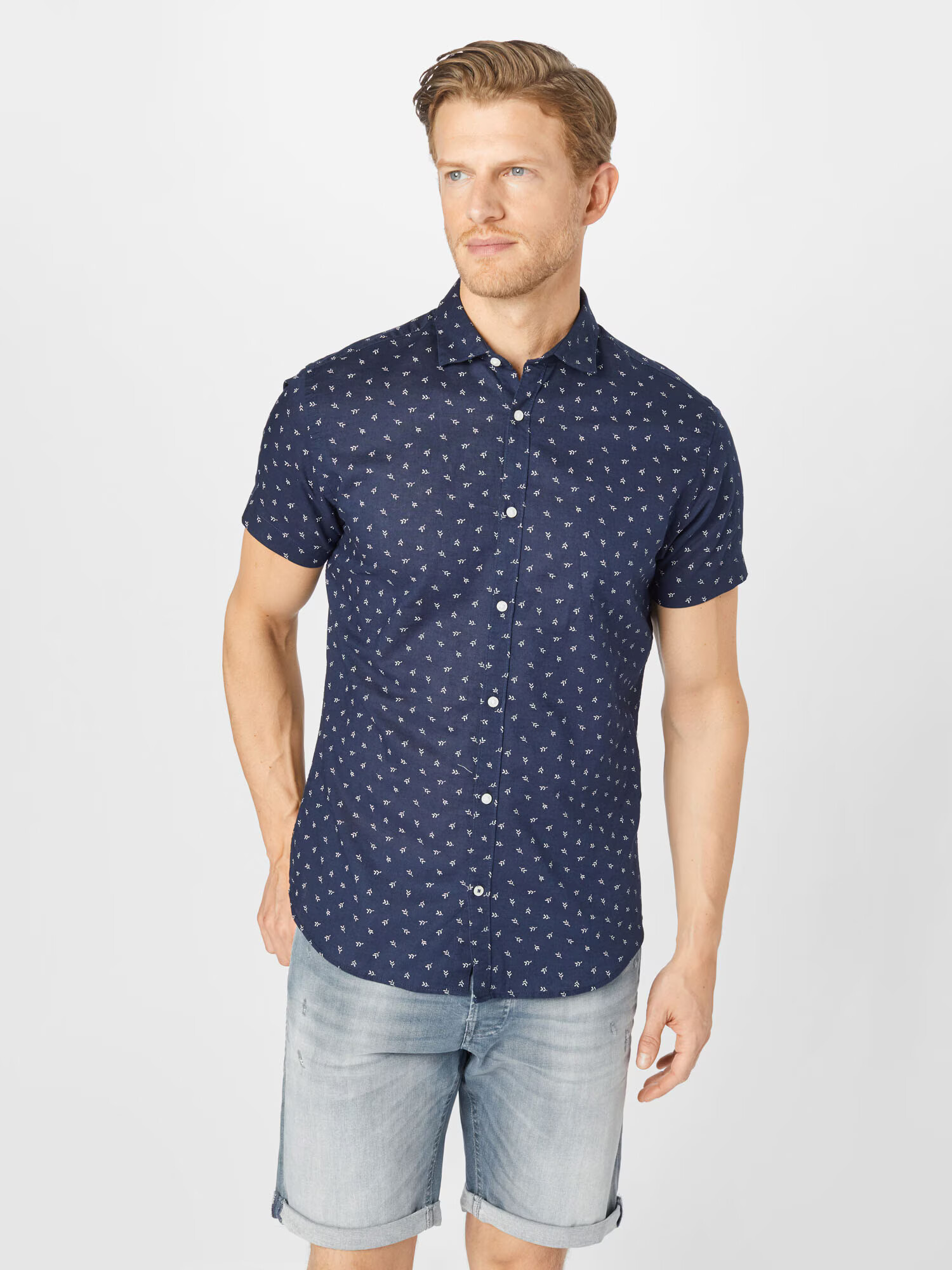 JACK & JONES Srajca 'JPRBLASUMMER'' mornarska - Pepit.si