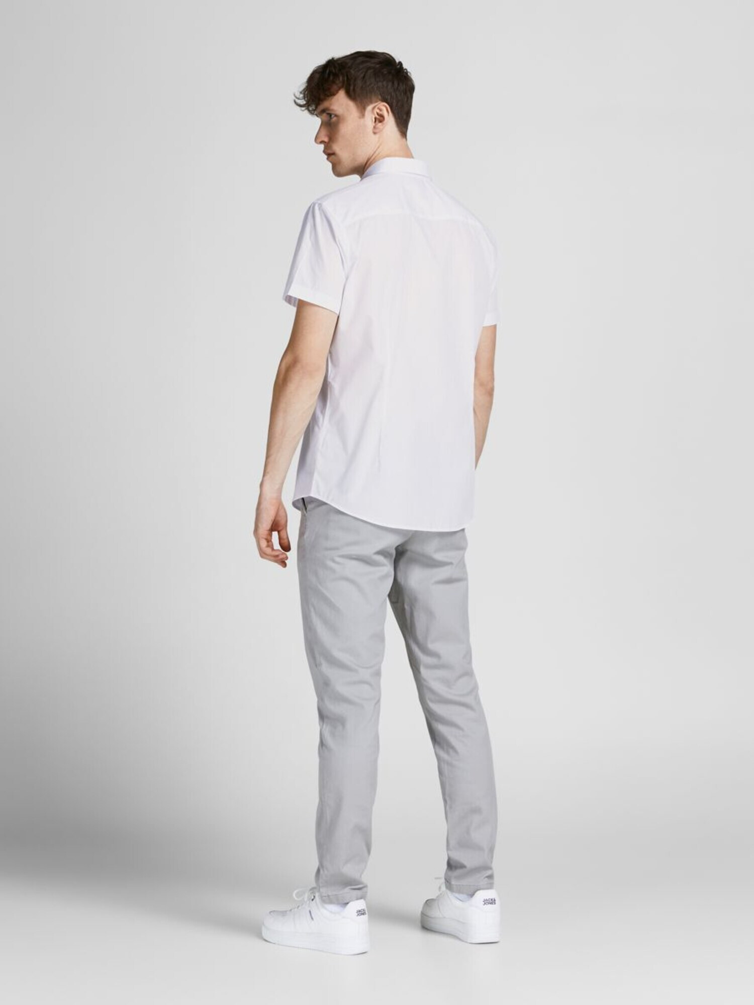 JACK & JONES Srajca modra / bela - Pepit.si