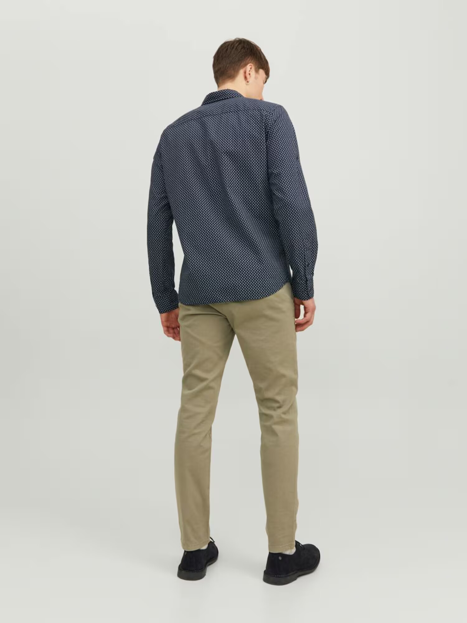 JACK & JONES Srajca modra / bela - Pepit.si