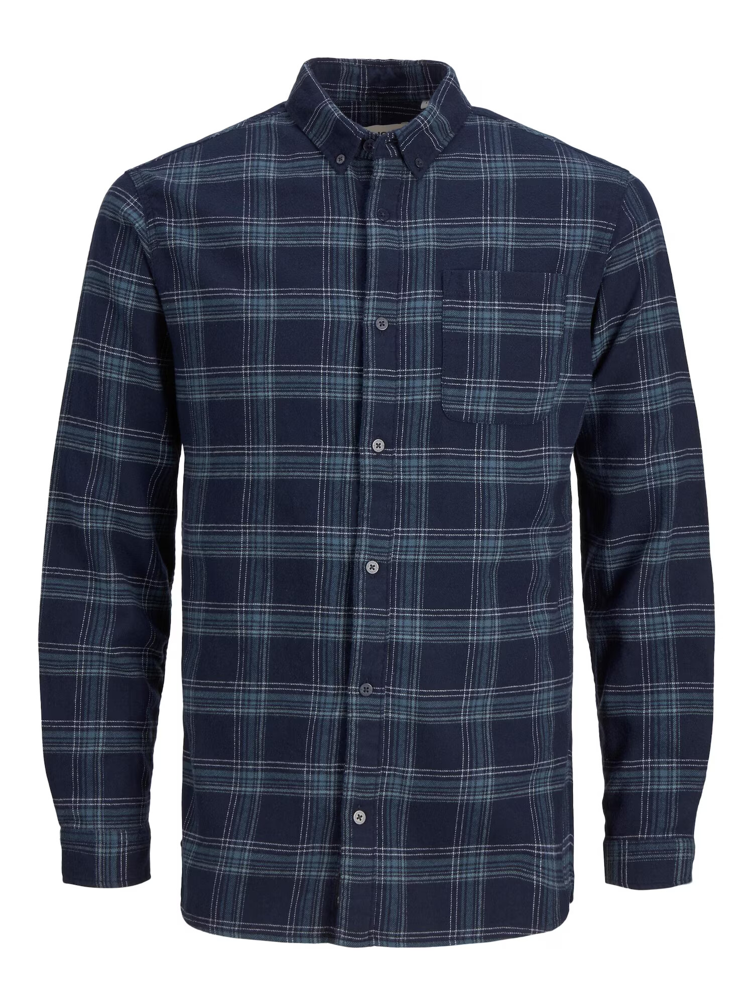 JACK & JONES Srajca mornarska / golobje modra / bela - Pepit.si