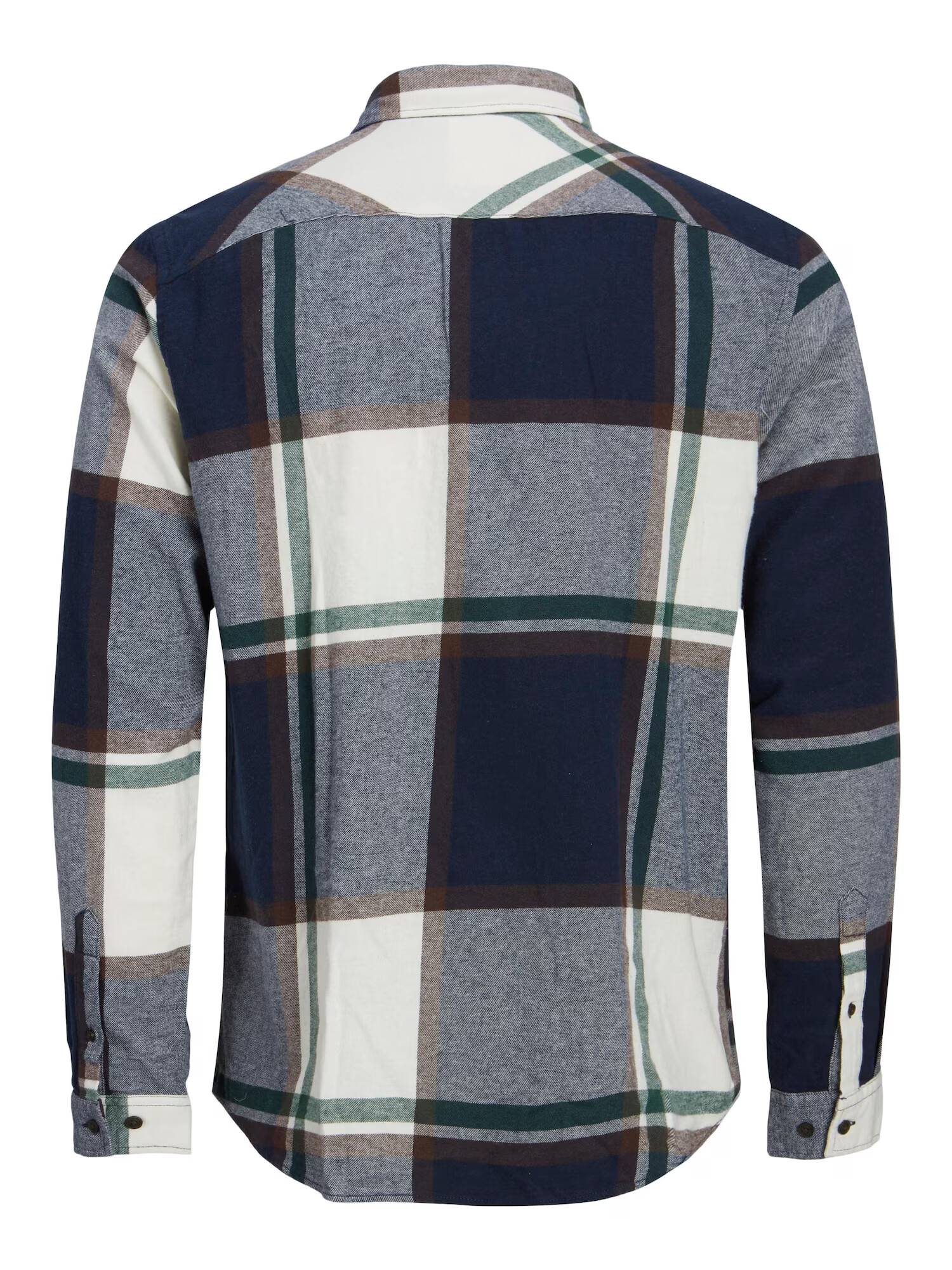 JACK & JONES Srajca 'OWEN' mornarska / sepija / temno rjava / smaragd / bela - Pepit.si