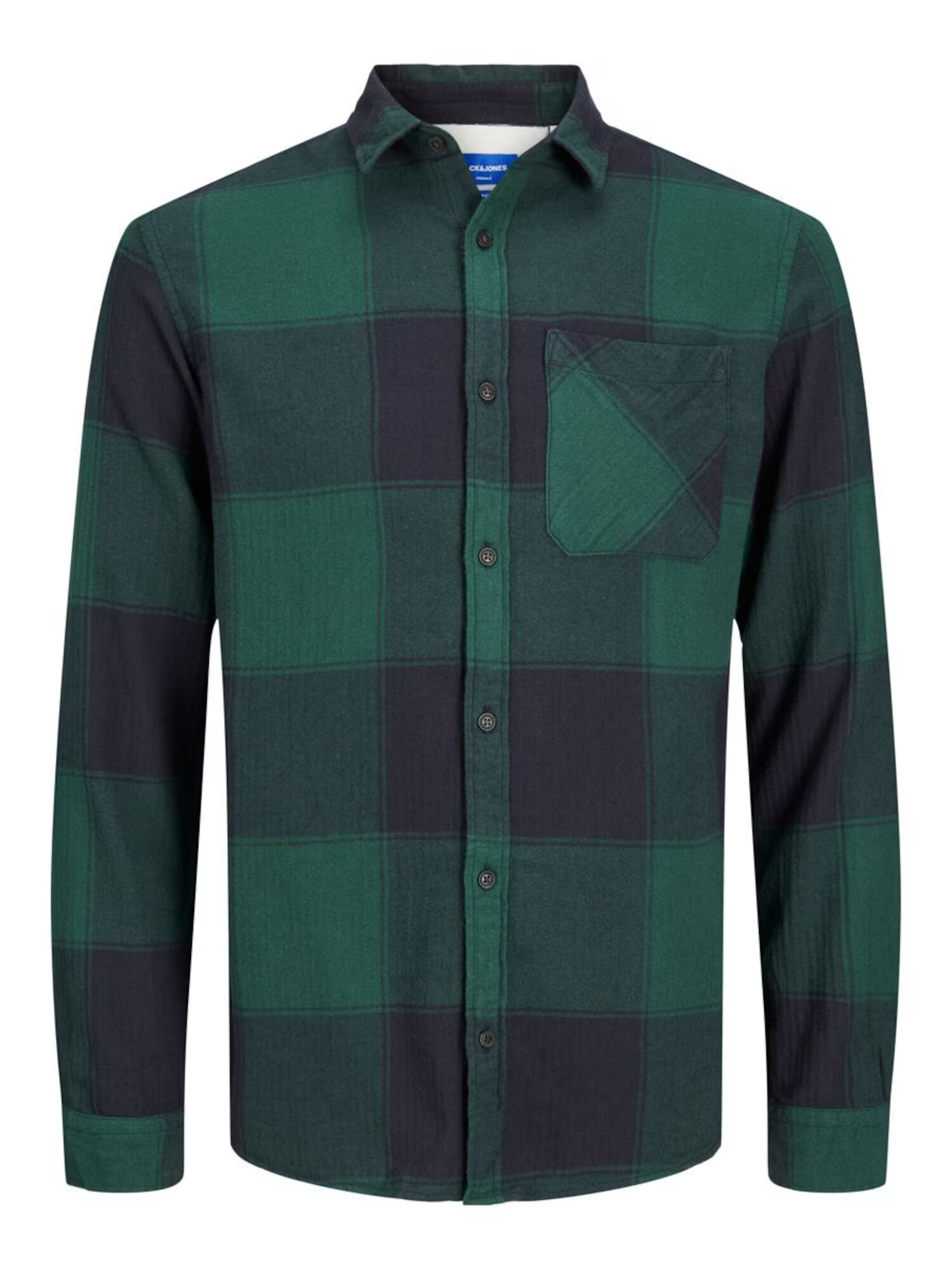 JACK & JONES Srajca 'Owen' pastelno zelena / temno zelena / bela - Pepit.si