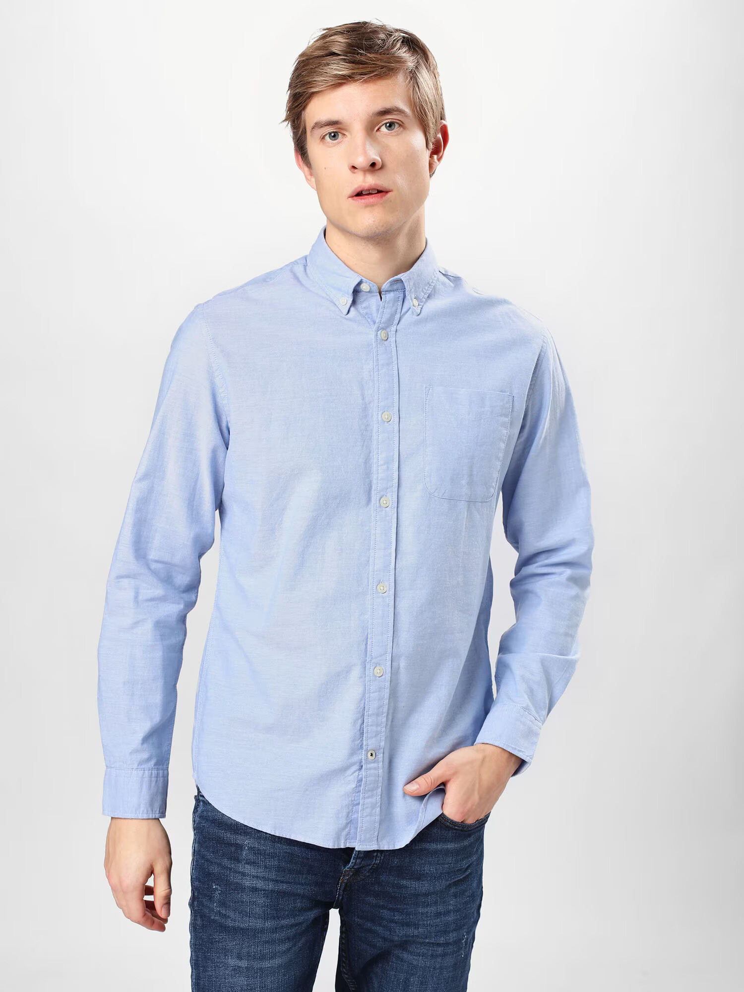 JACK & JONES Srajca 'Oxford' svetlo modra - Pepit.si