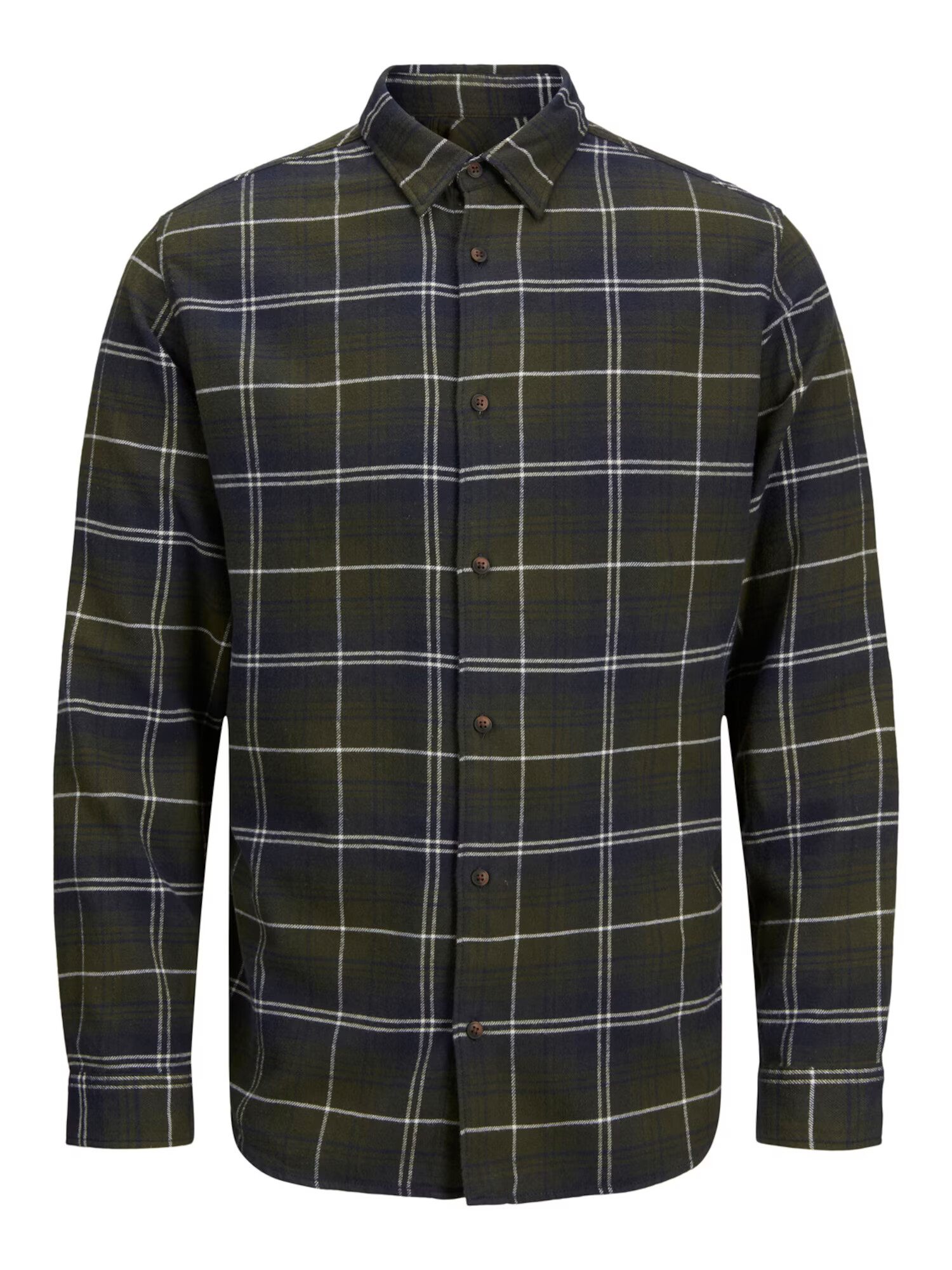 JACK & JONES Srajca 'PLAIN' svetlo rjava / zelena / temno zelena / lila - Pepit.si