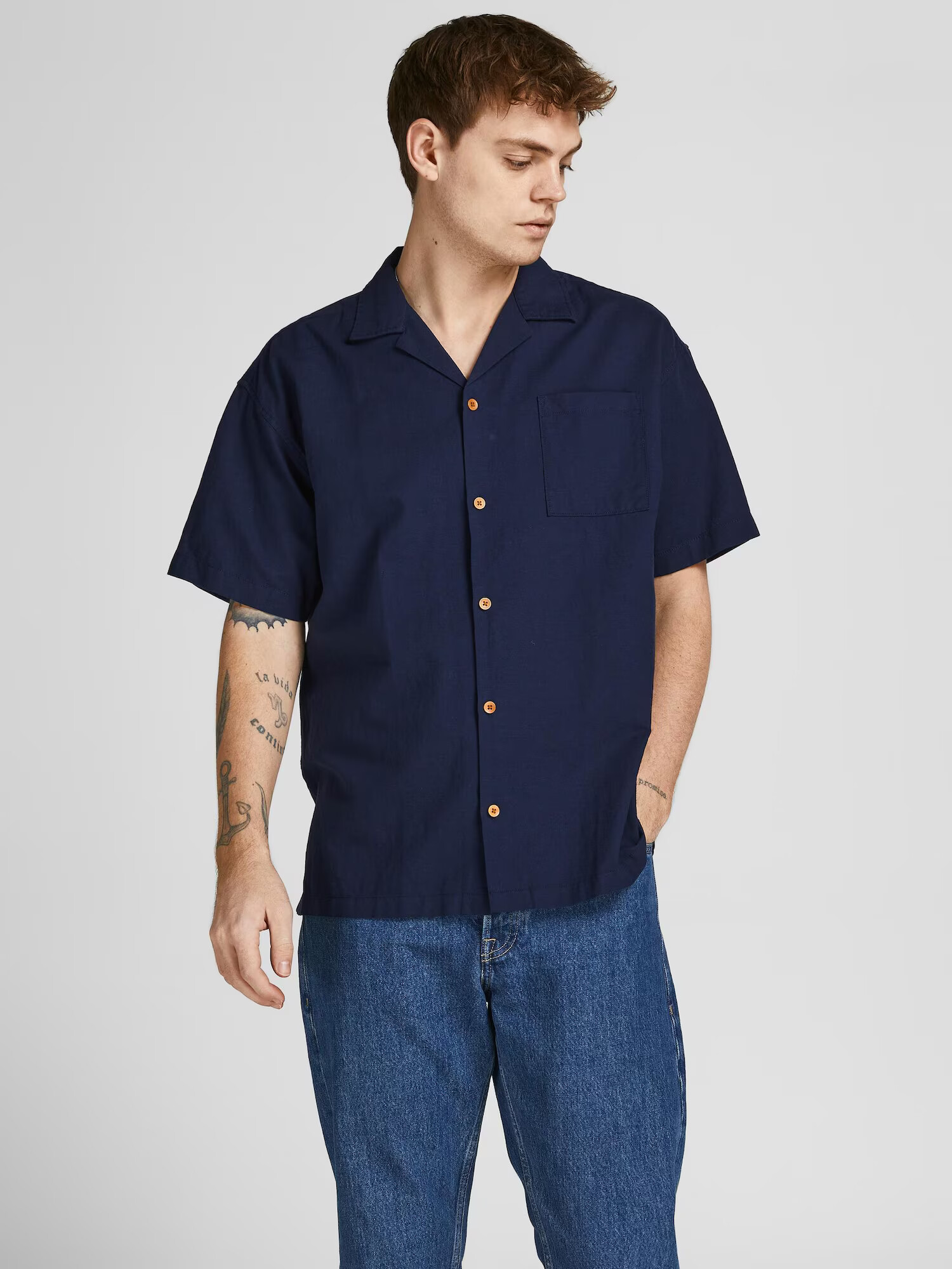 JACK & JONES Srajca 'Summer' mornarska - Pepit.si