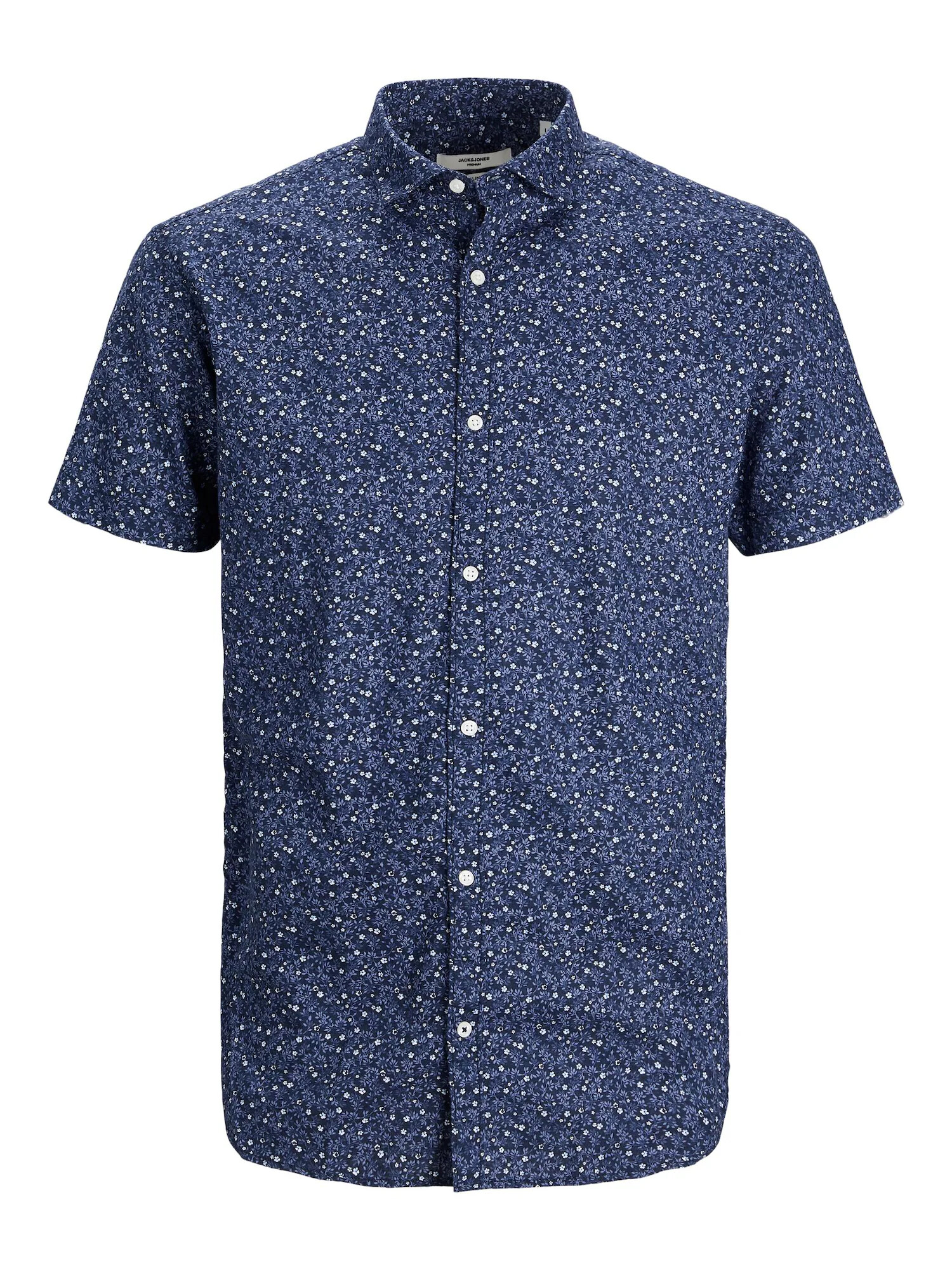 JACK & JONES Srajca 'Summer' mornarska / golobje modra / bela - Pepit.si